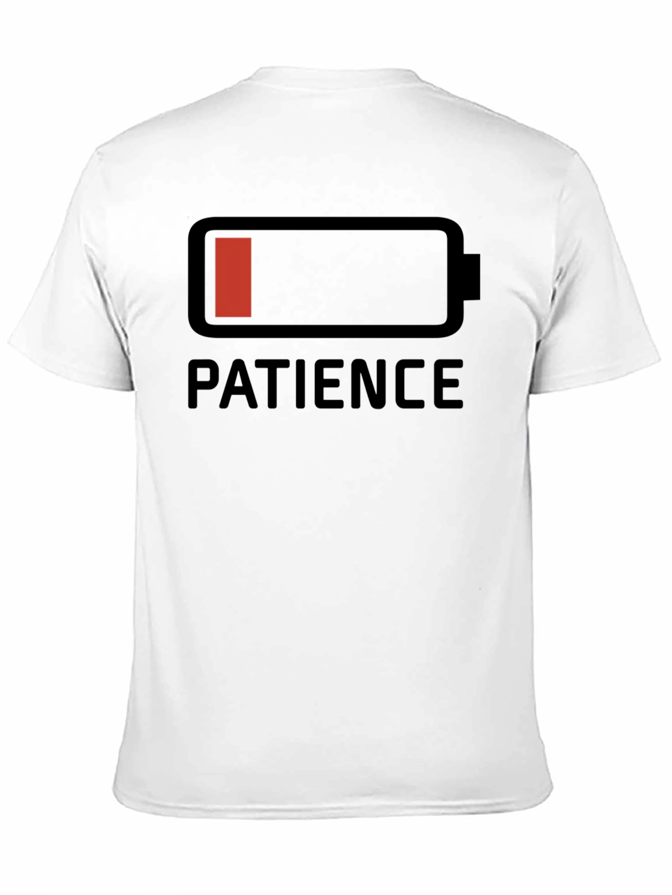 Patience Low Battery Graphic T-Shirt