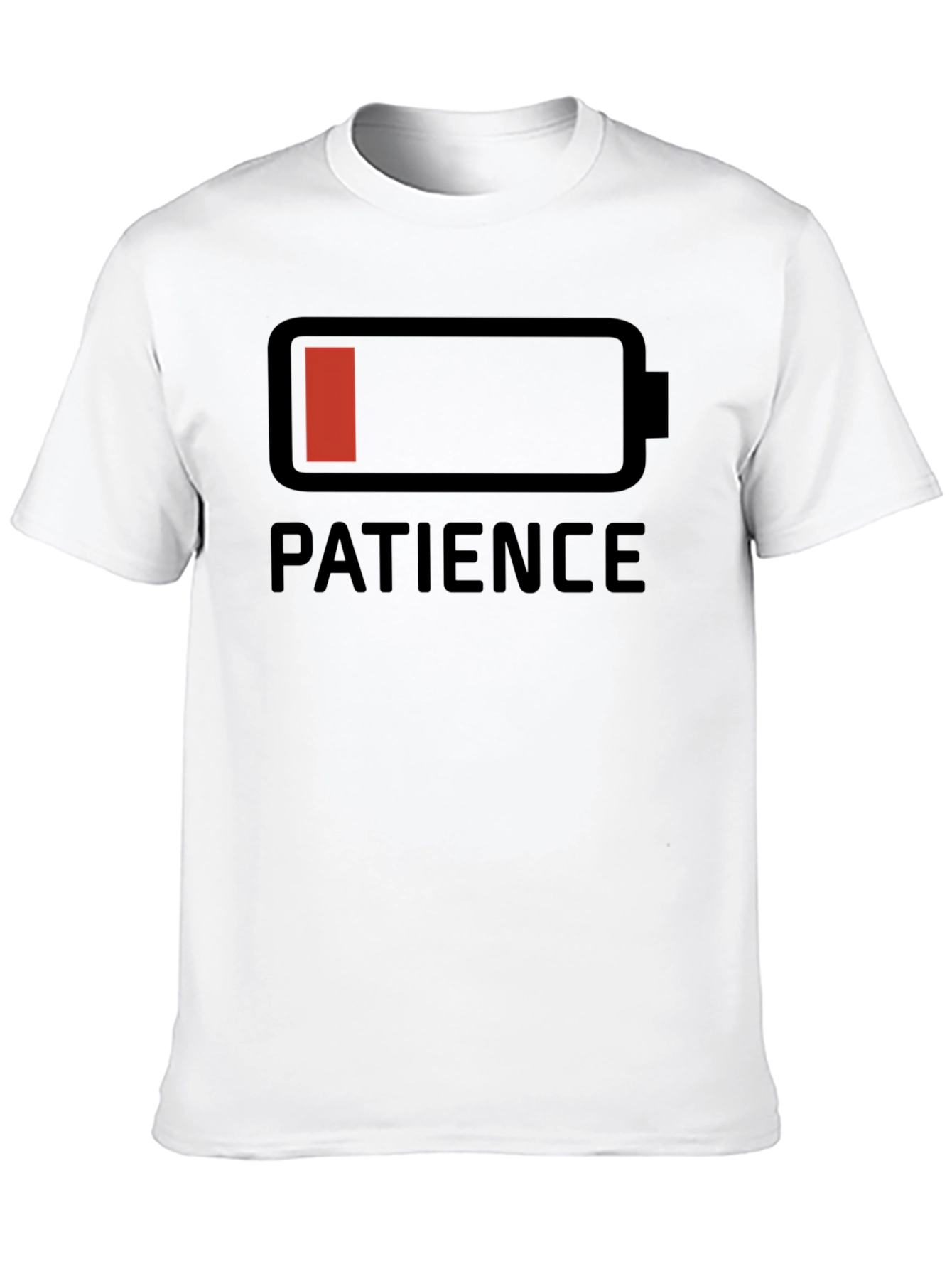 Patience Low Battery Graphic T-Shirt