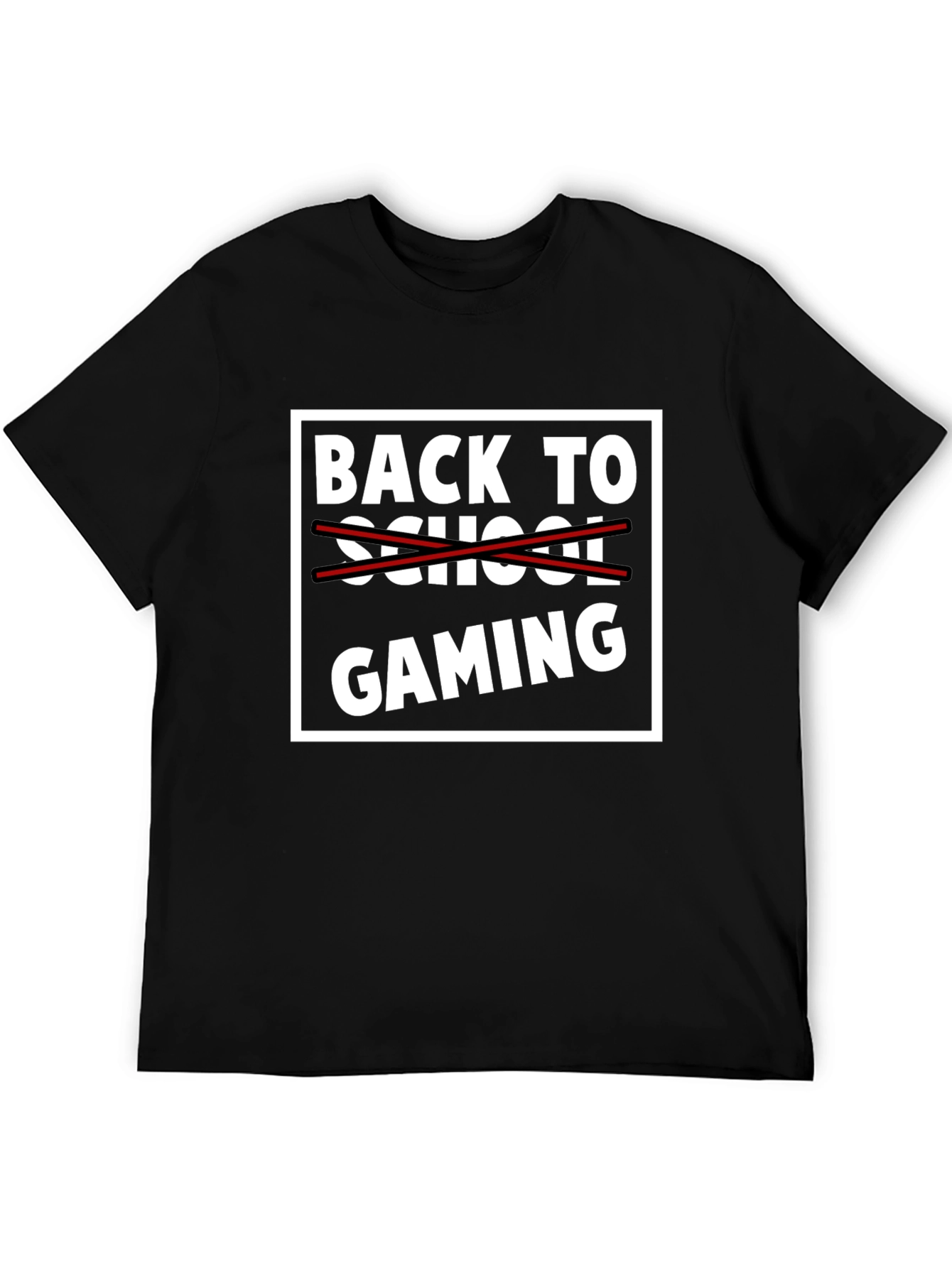 Back to Gaming T-Shirt - Black Graphic Tee