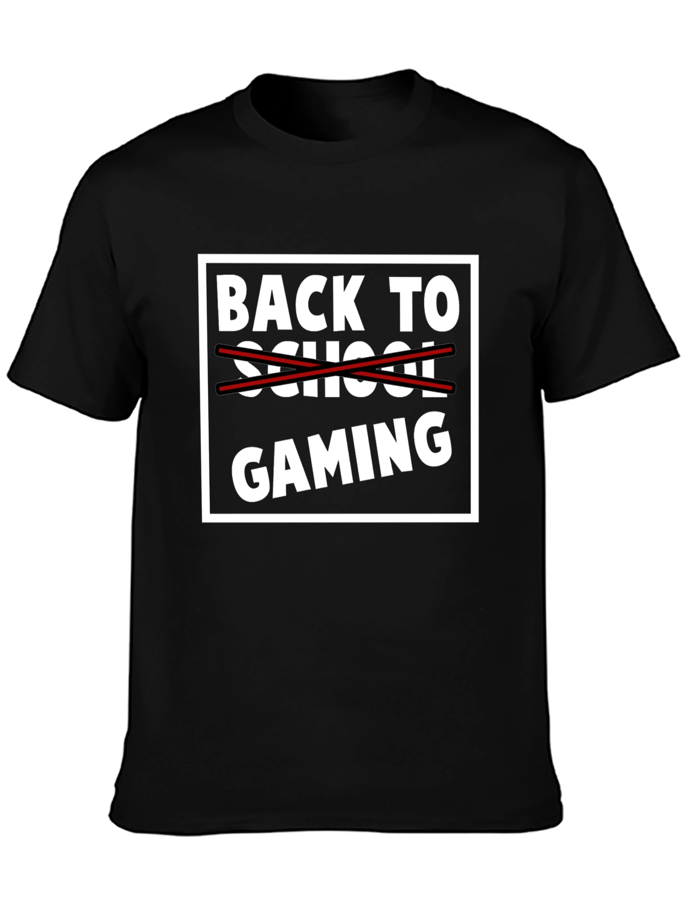 Back to Gaming T-Shirt - Black Graphic Tee