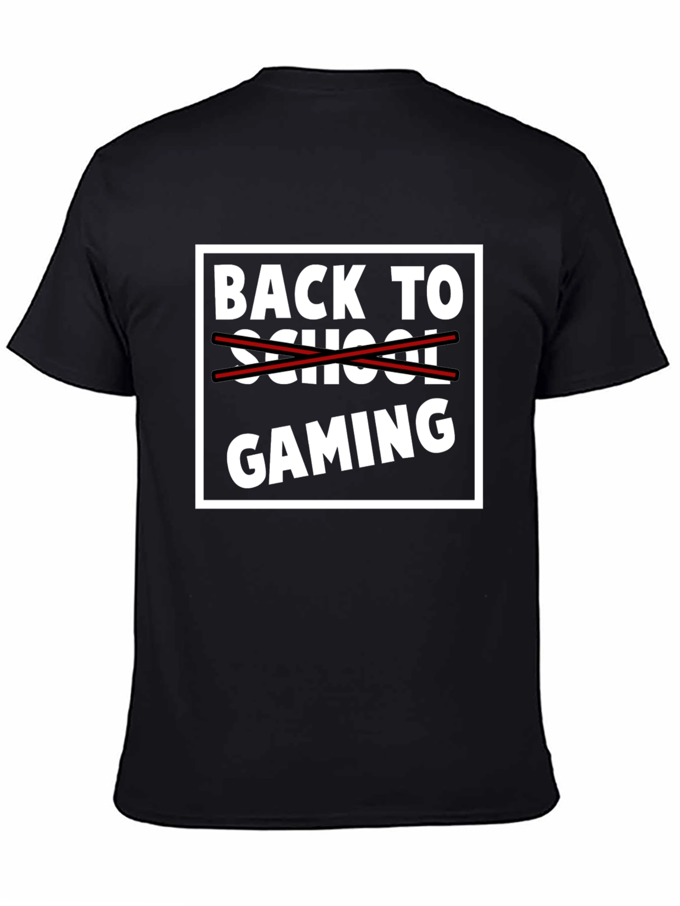 Back to Gaming T-Shirt - Black Graphic Tee