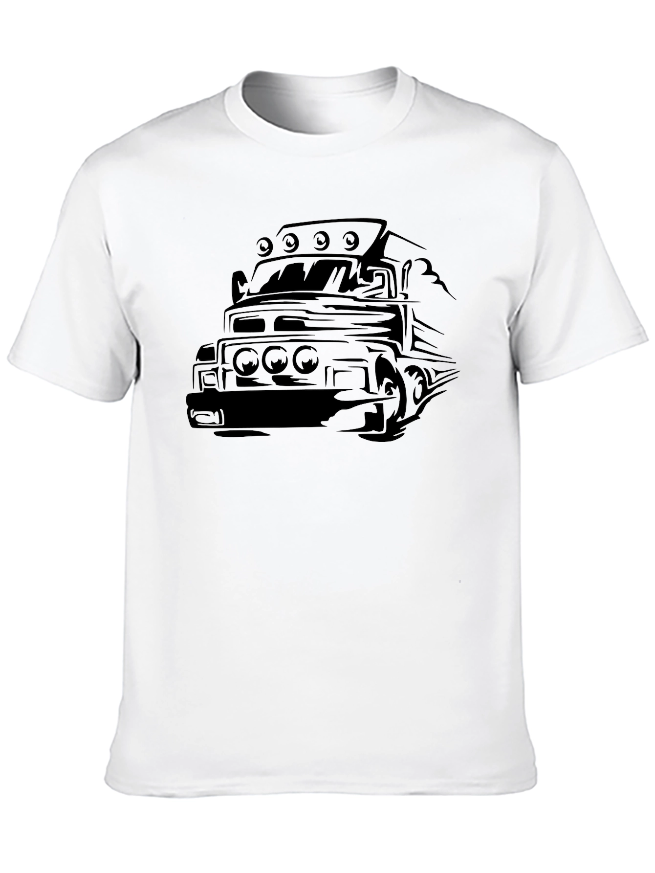 Black Truck Graphic Tee - Cool Automotive Design