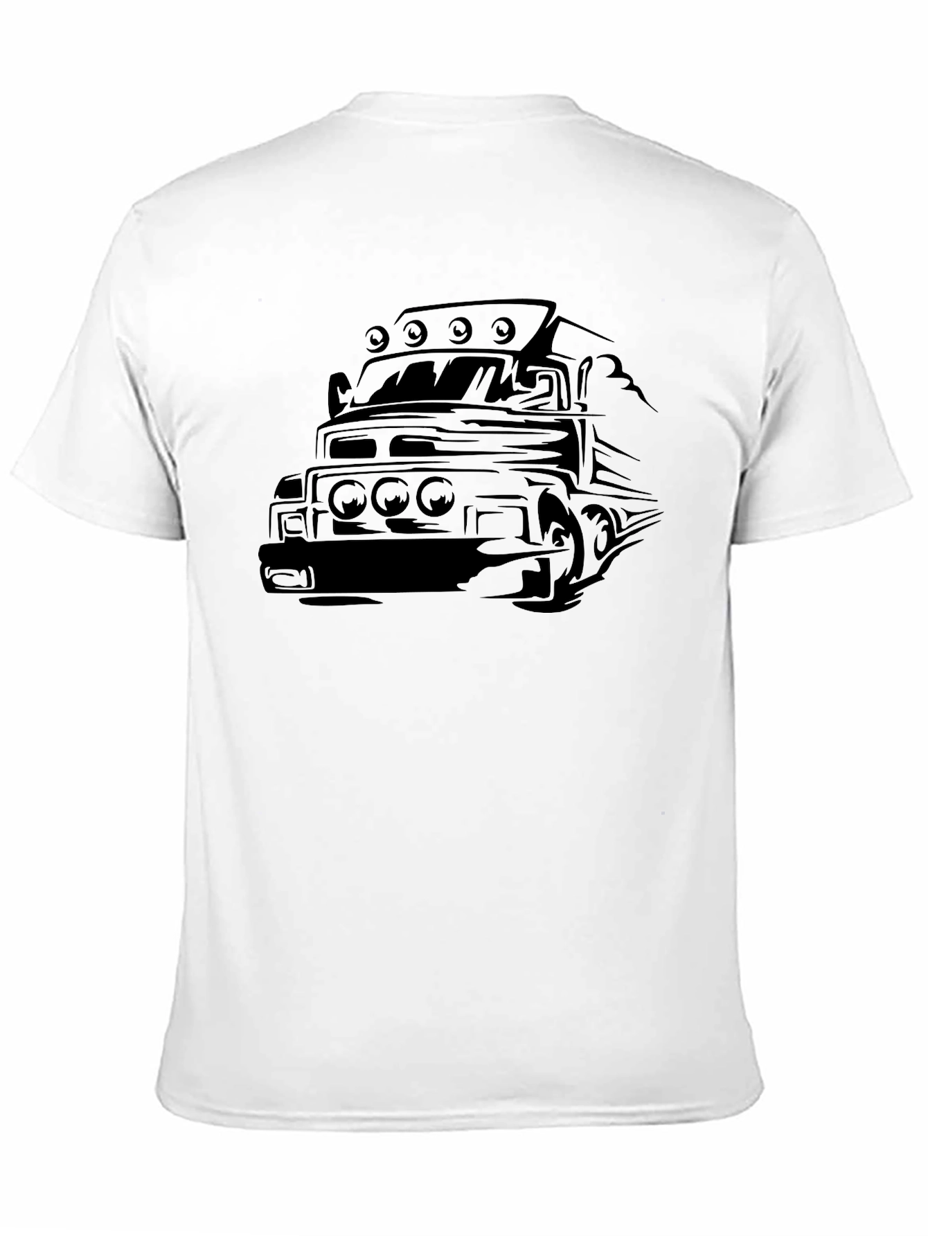 Black Truck Graphic Tee - Cool Automotive Design