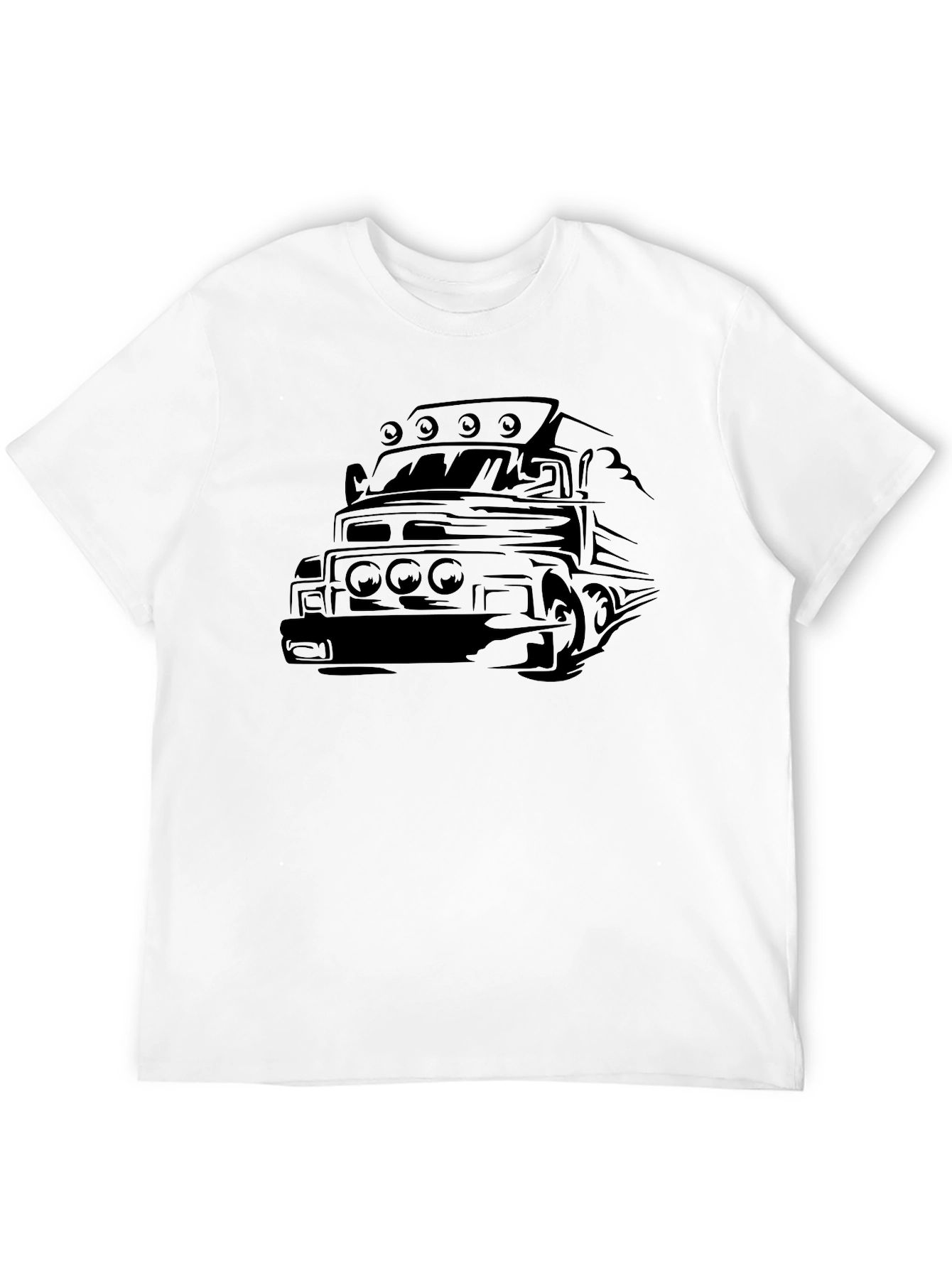 Black Truck Graphic Tee - Cool Automotive Design