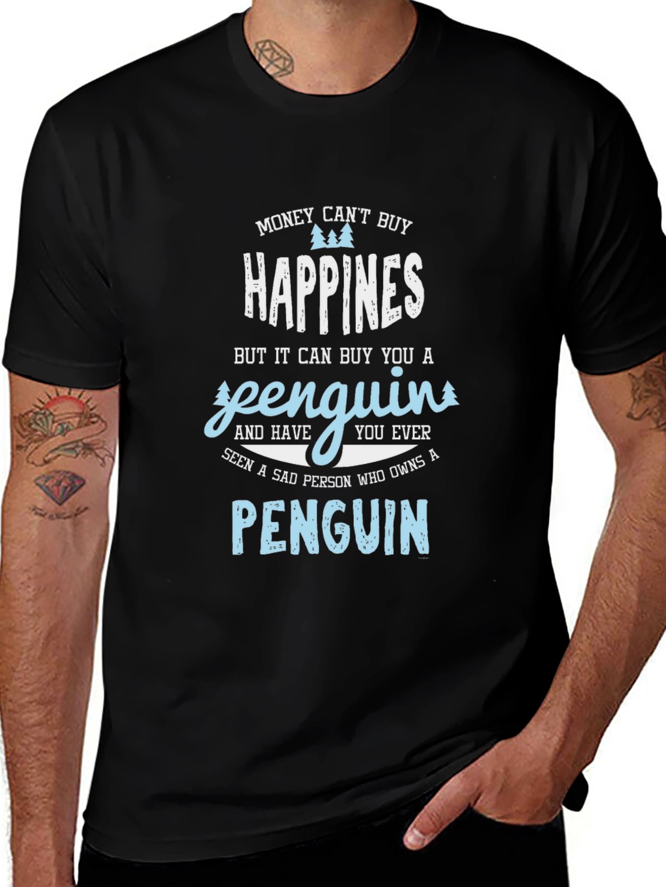 Penguin Happiness Graphic Tee