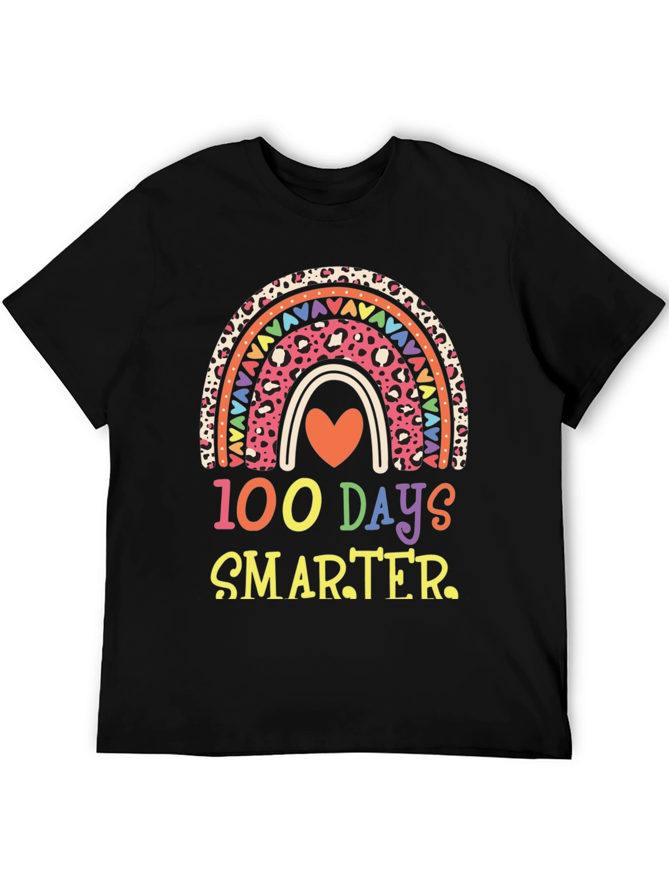 100 Days Smarter Rainbow Graphic Tee