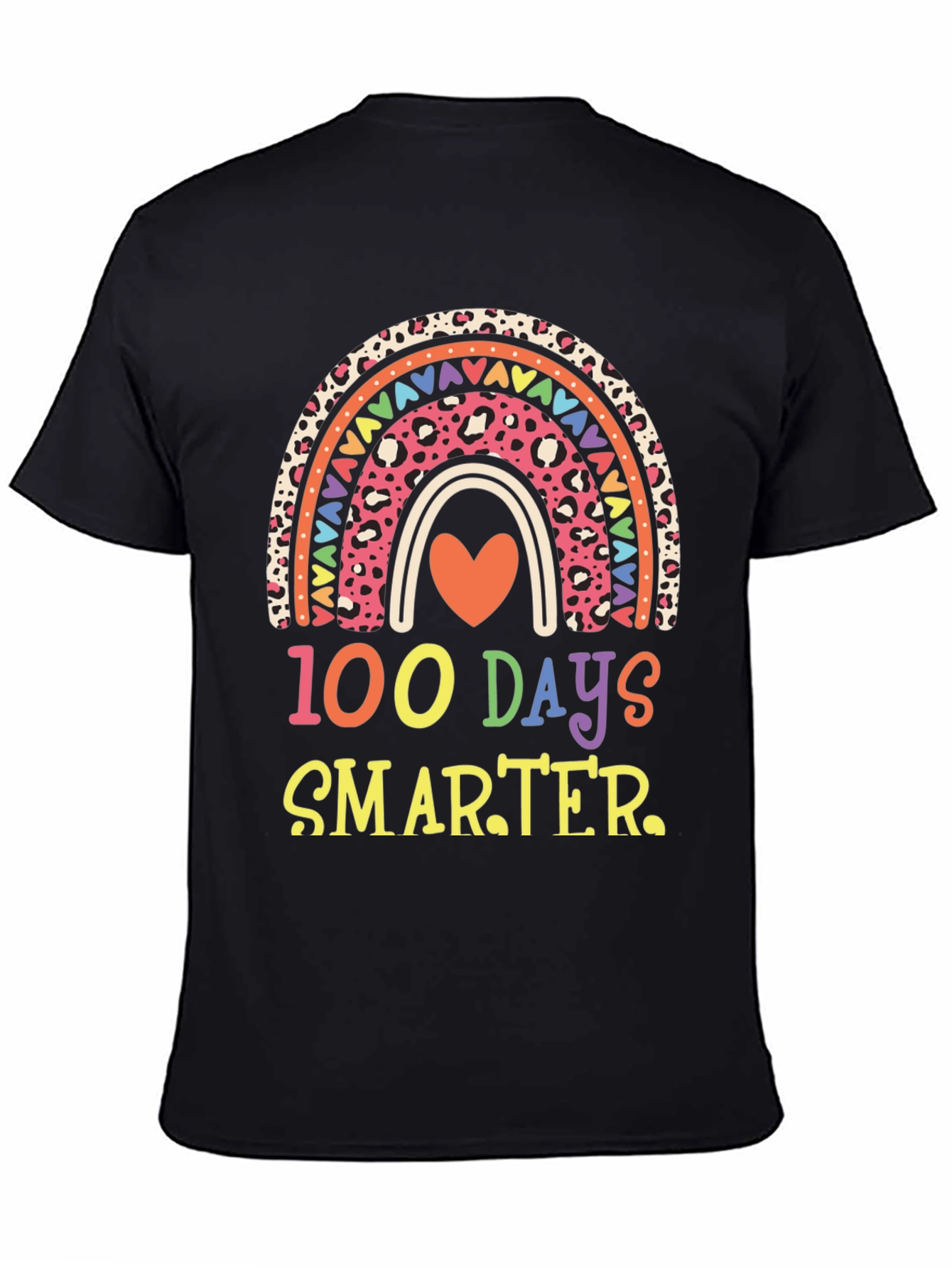 100 Days Smarter Rainbow Graphic Tee