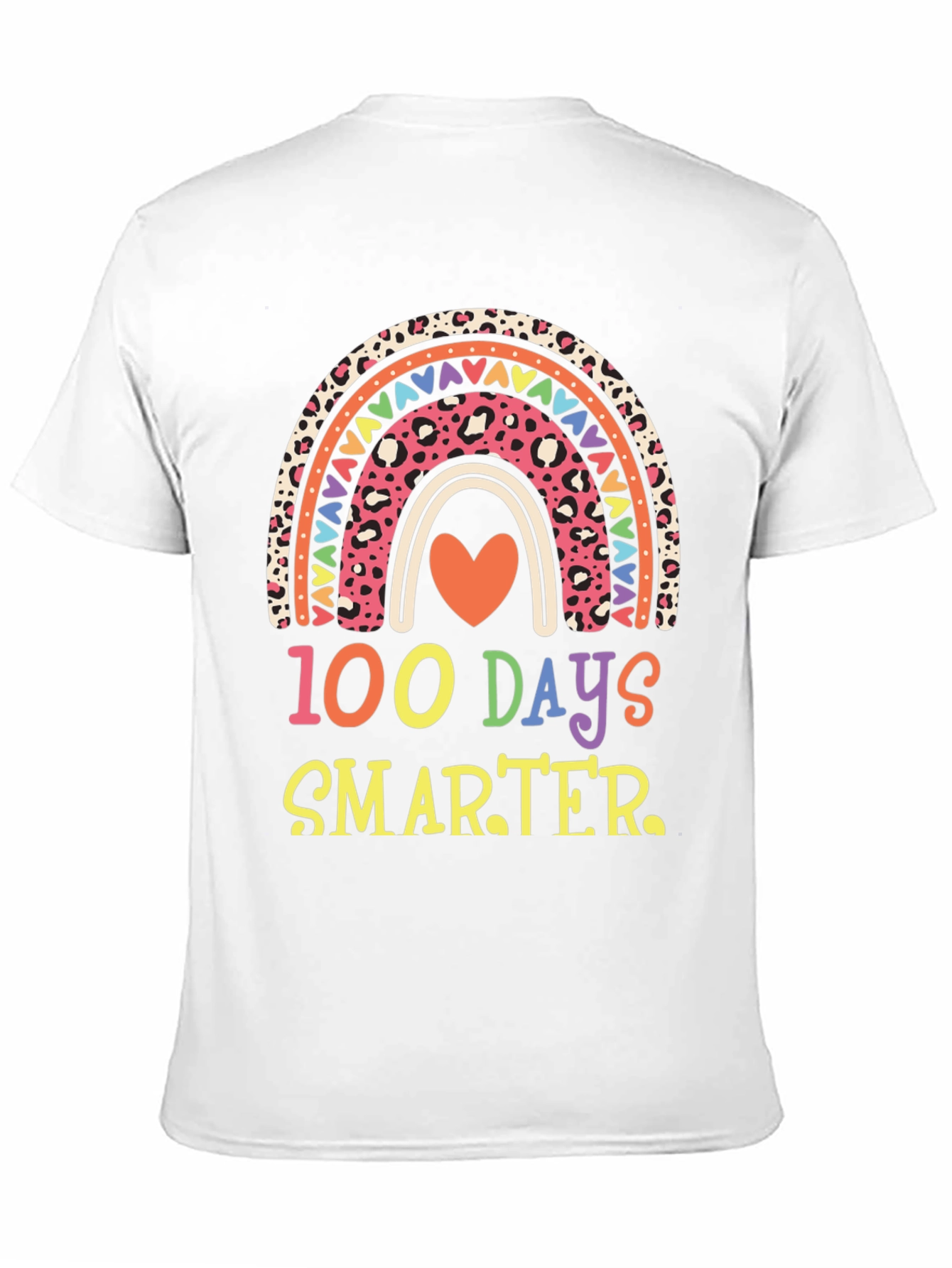 100 Days Smarter Rainbow Graphic Tee