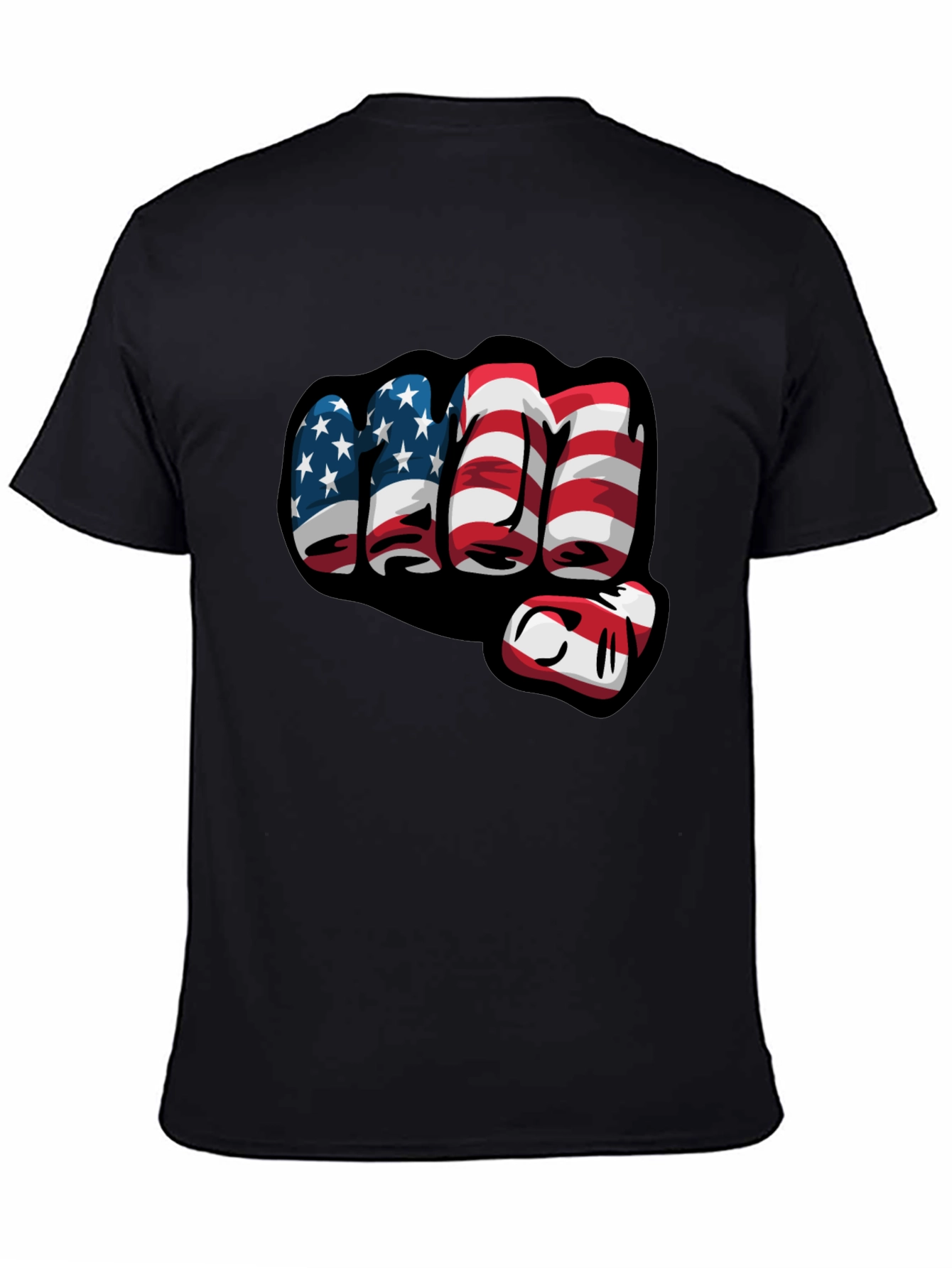 American Flag Fist Graphic T-Shirt