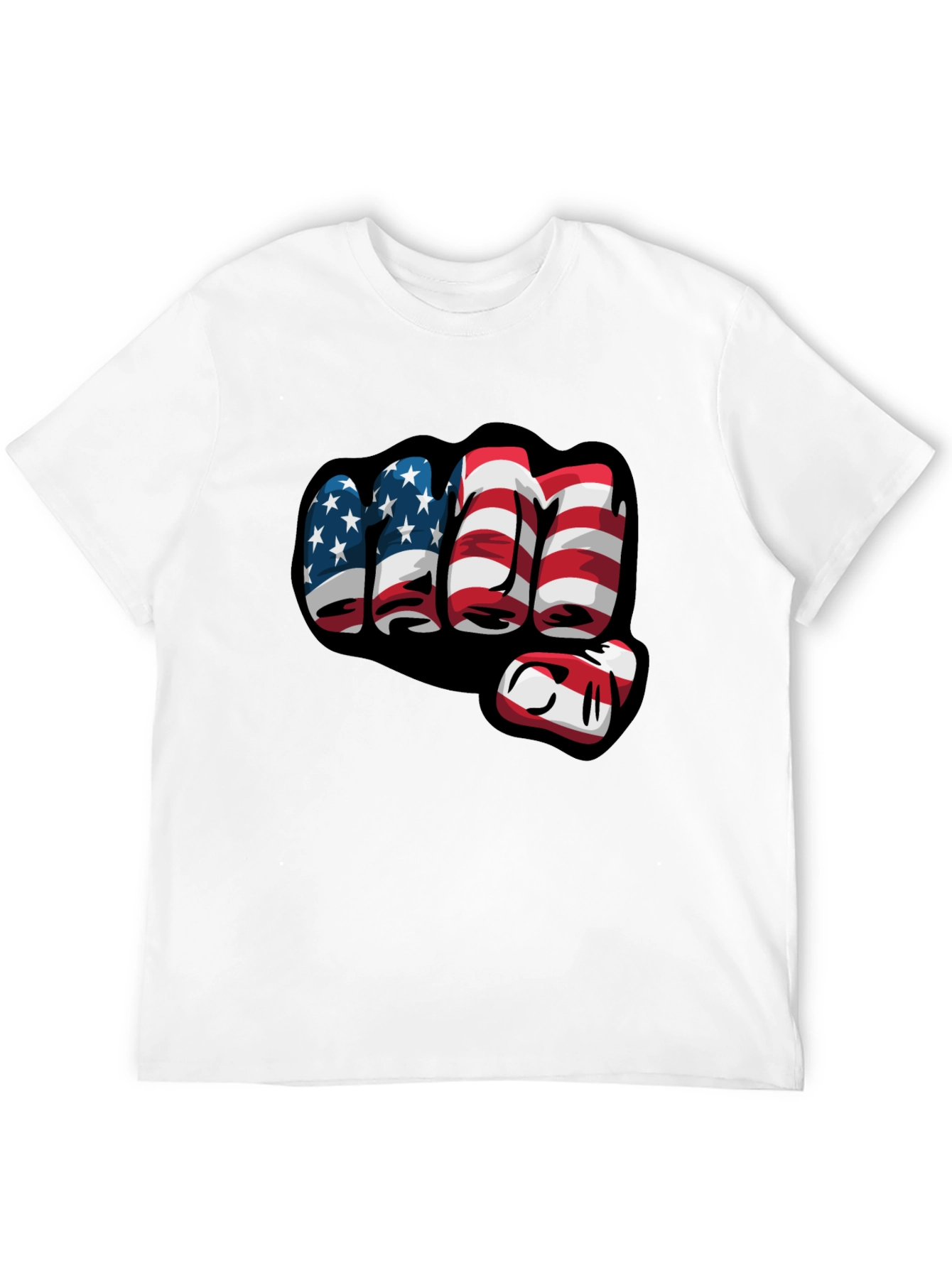American Flag Fist Graphic T-Shirt
