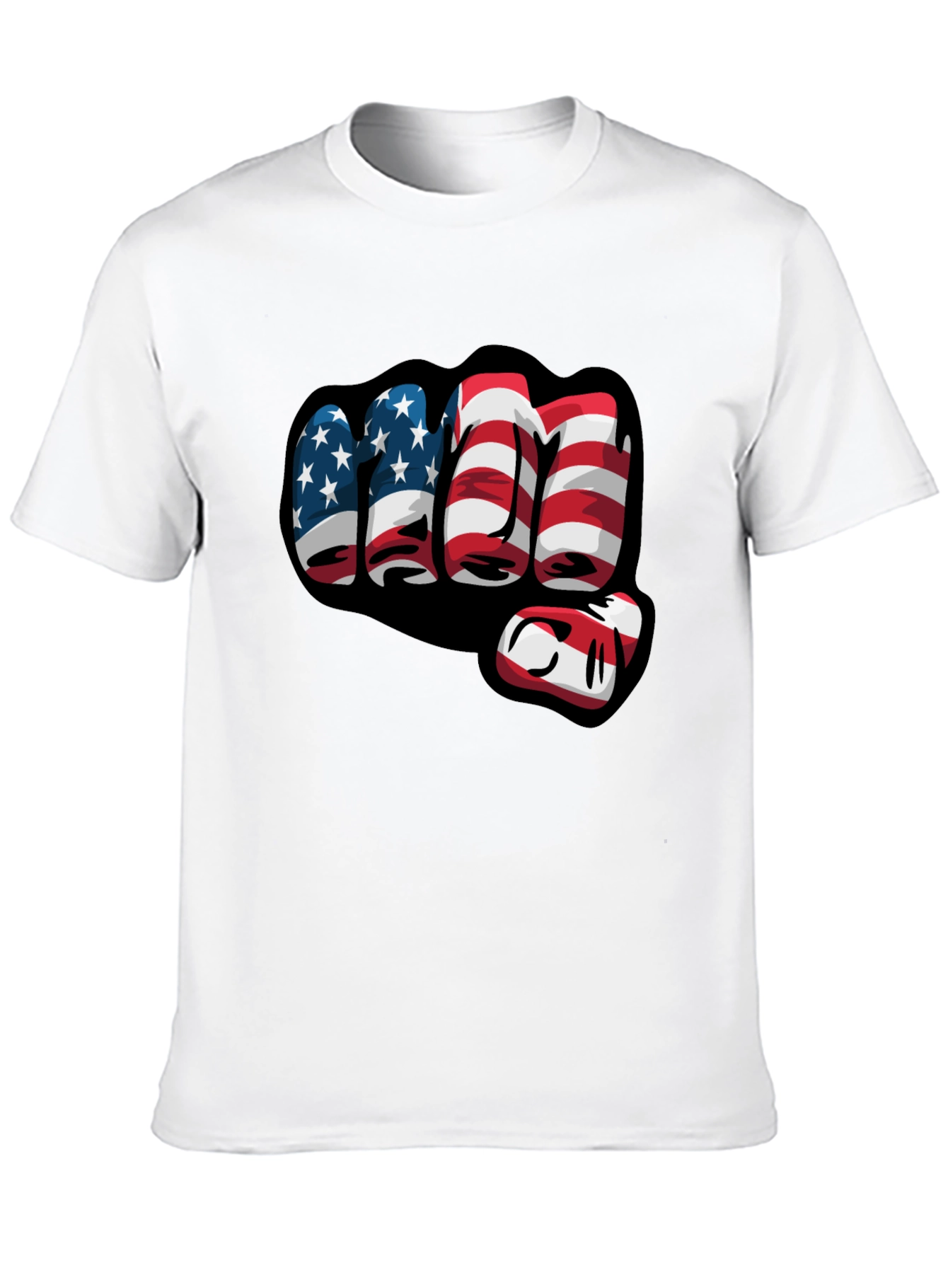 American Flag Fist Graphic T-Shirt