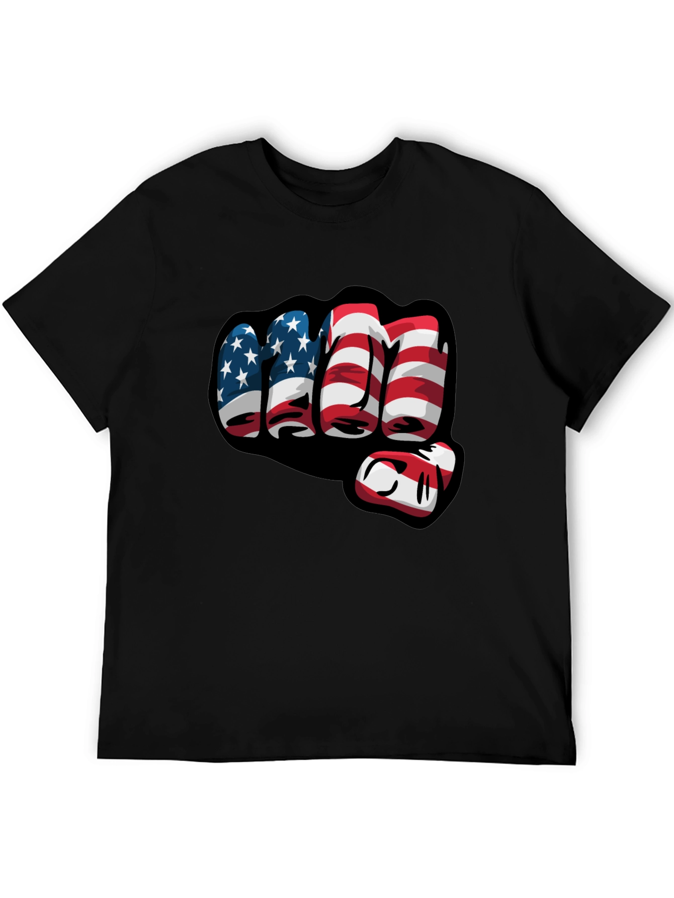 American Flag Fist Graphic T-Shirt