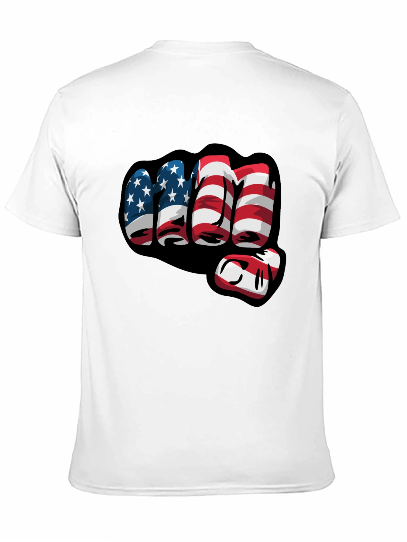 American Flag Fist Graphic T-Shirt