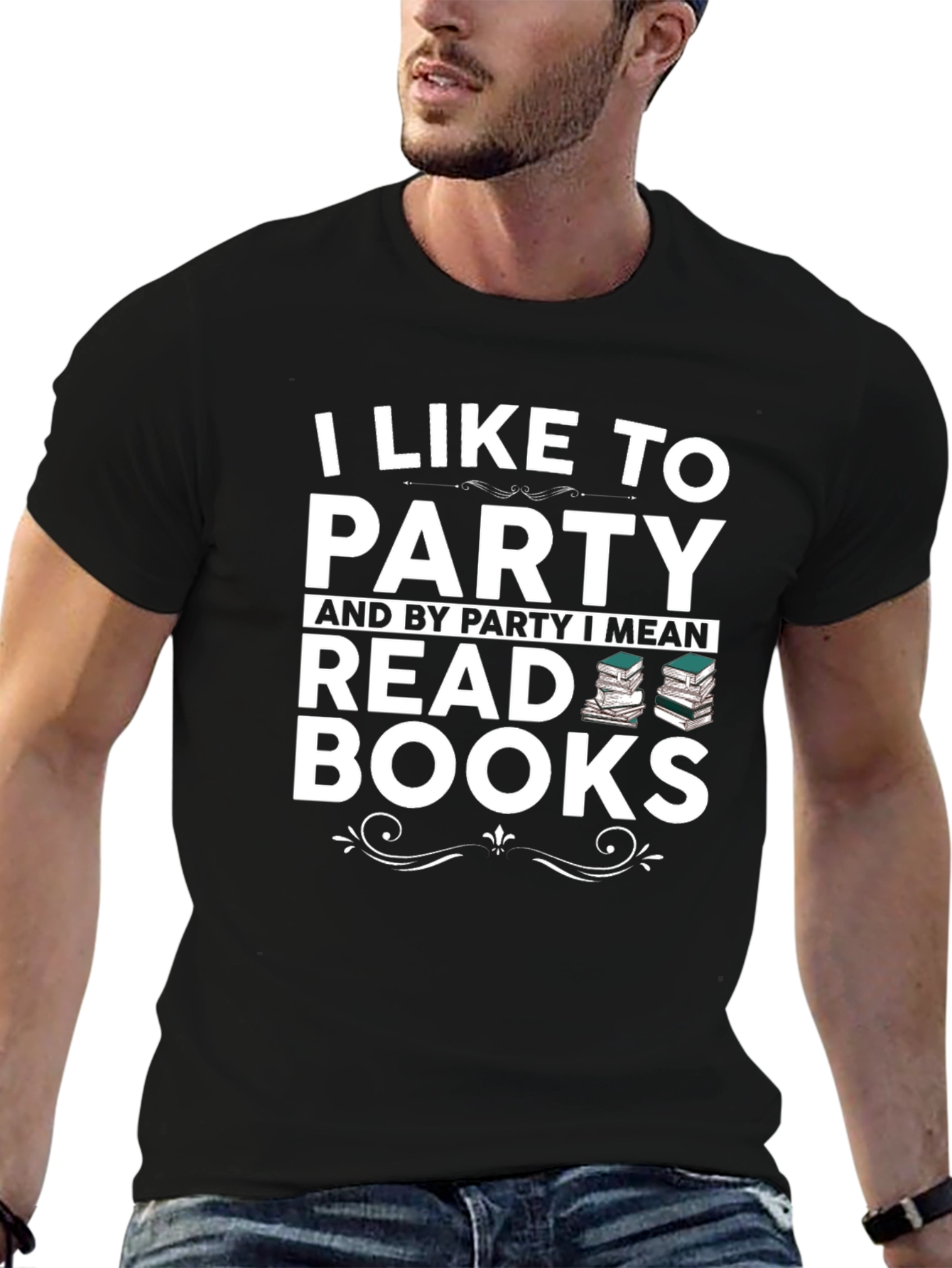 I Like To Party & Read Books Graphic T-Shirt