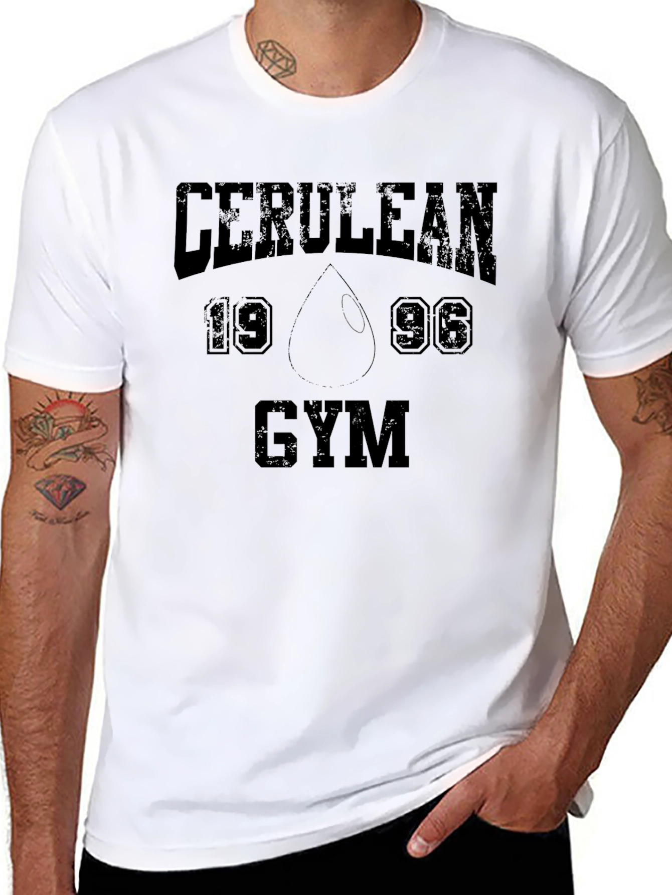 Cerulean Gym T-Shirt - Black Cotton Tee