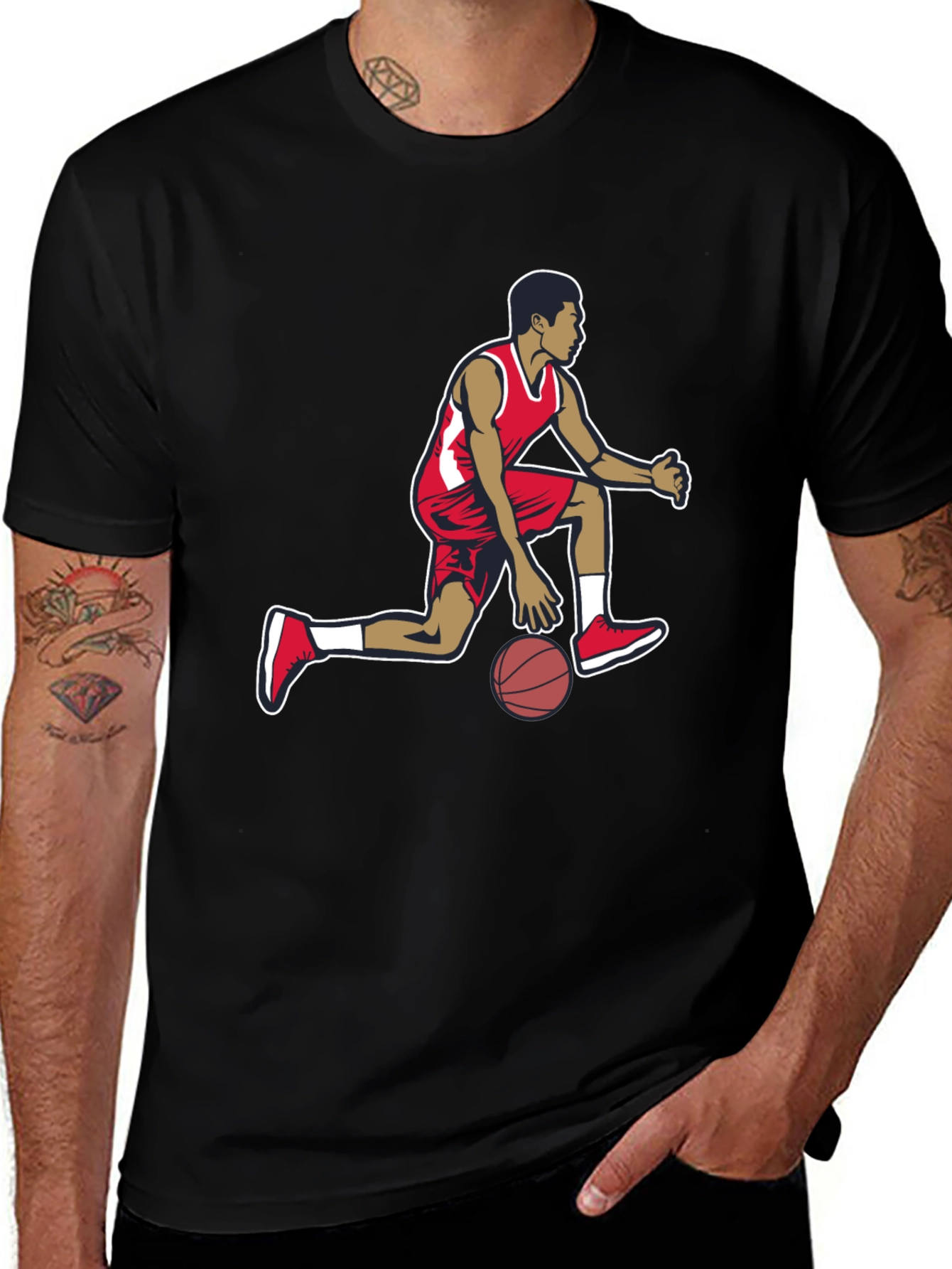 Basketball Player Graphic T-Shirt