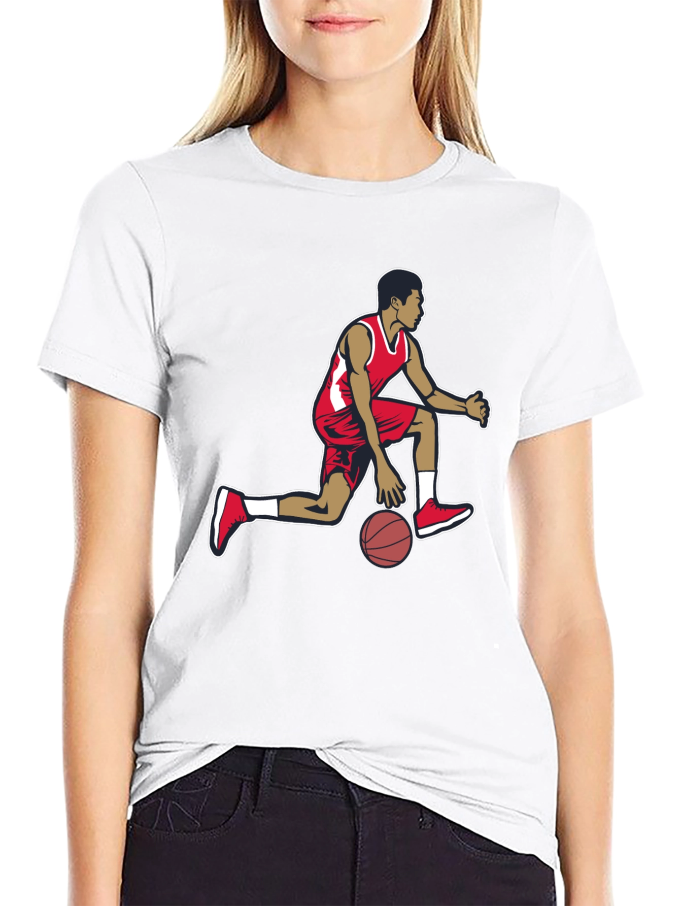 Basketball Player Graphic T-Shirt