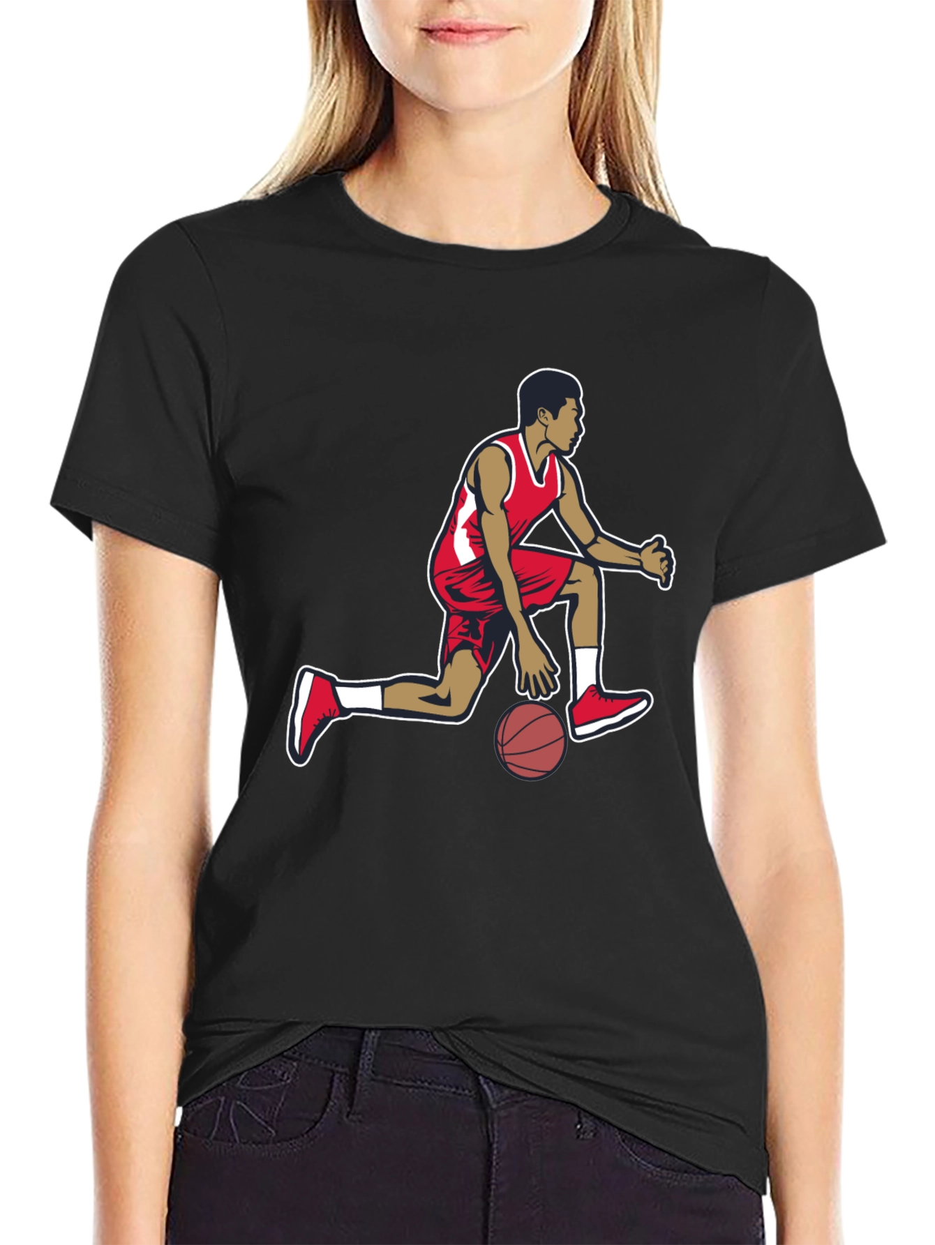 Basketball Player Graphic T-Shirt