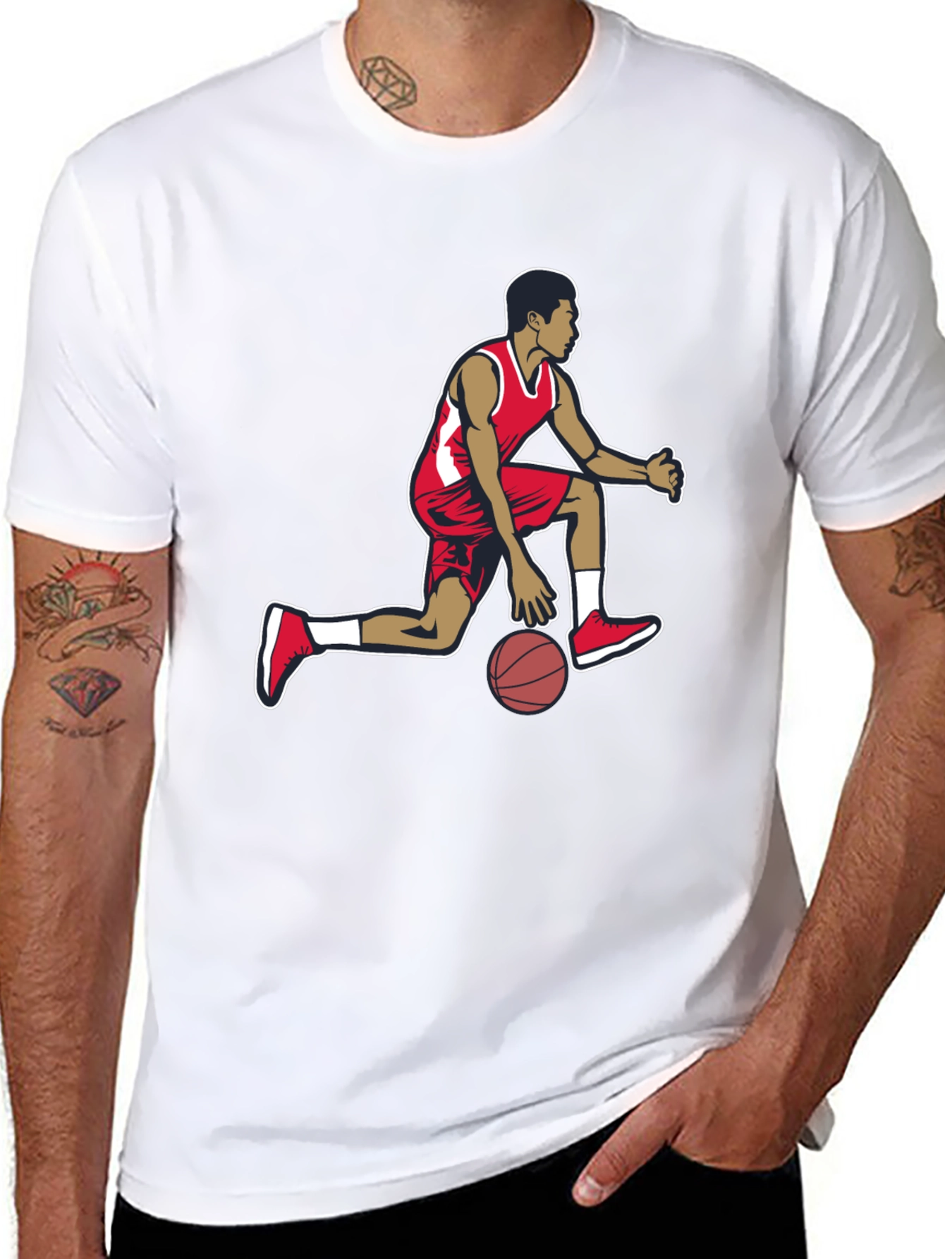 Basketball Player Graphic T-Shirt