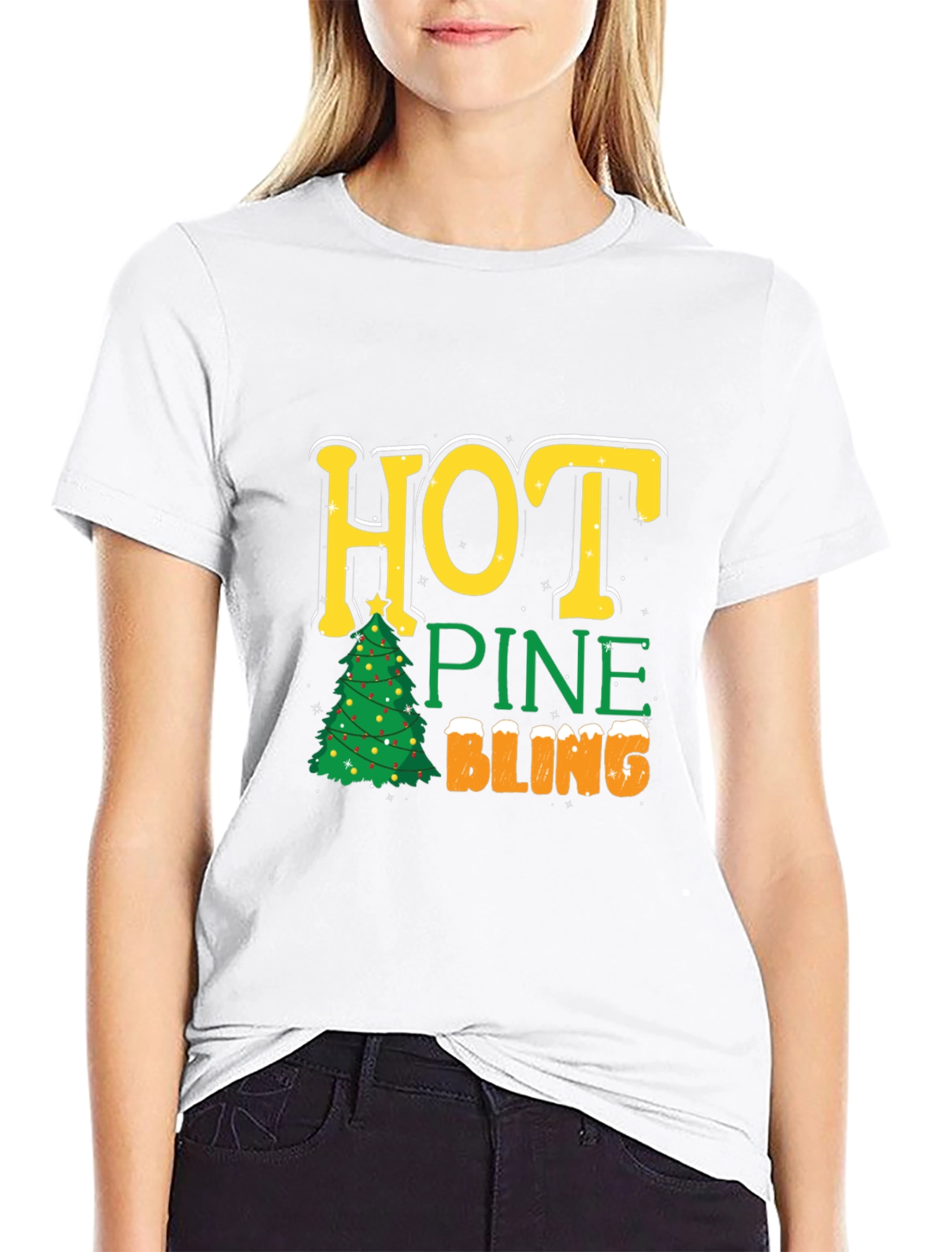 Hot Pine Bling Christmas T-Shirt