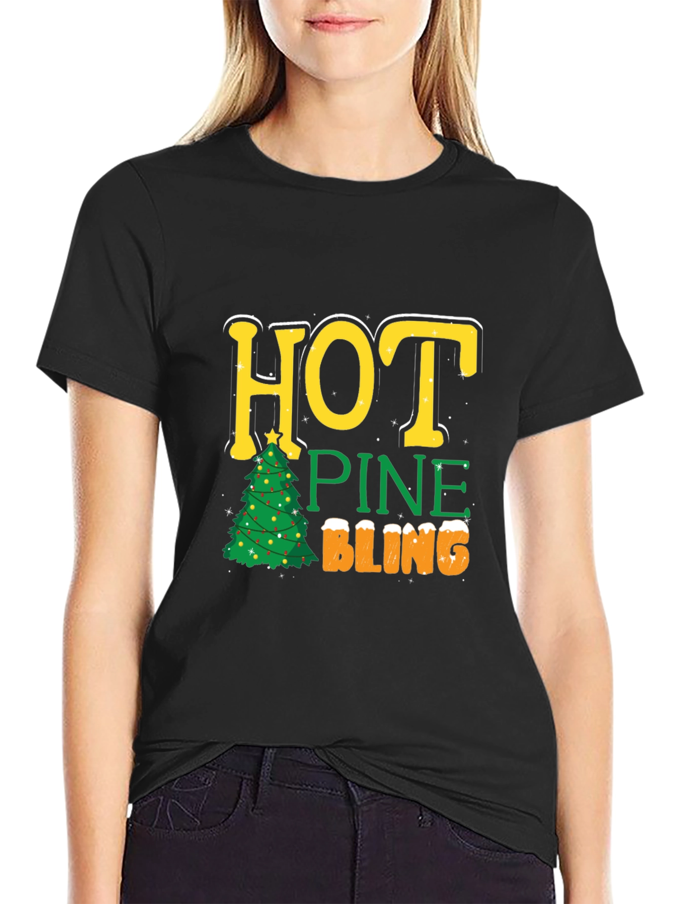 Hot Pine Bling Christmas T-Shirt