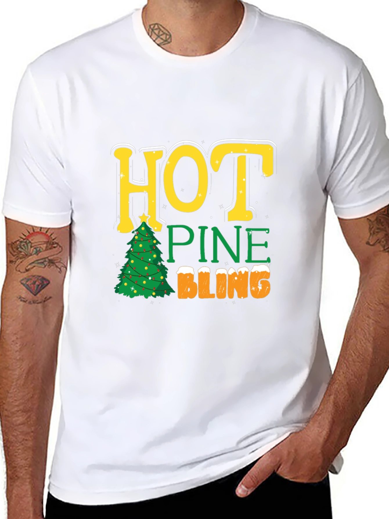Hot Pine Bling Christmas T-Shirt
