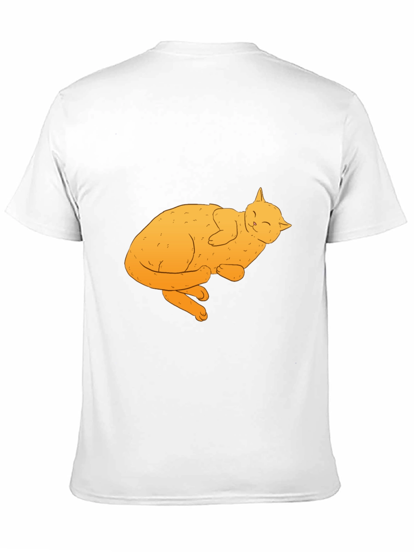 Cute Cat Nap Black T-Shirt