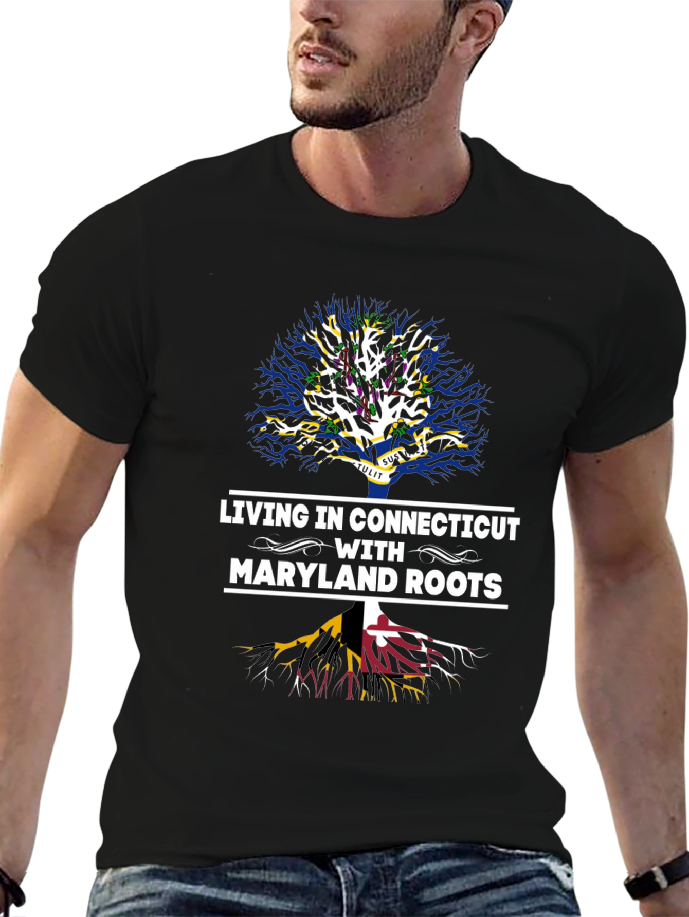 Connecticut Living Maryland Roots Tree T-Shirt