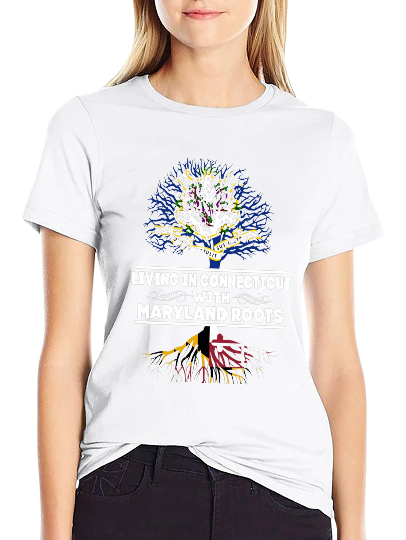 Connecticut Living Maryland Roots Tree T-Shirt