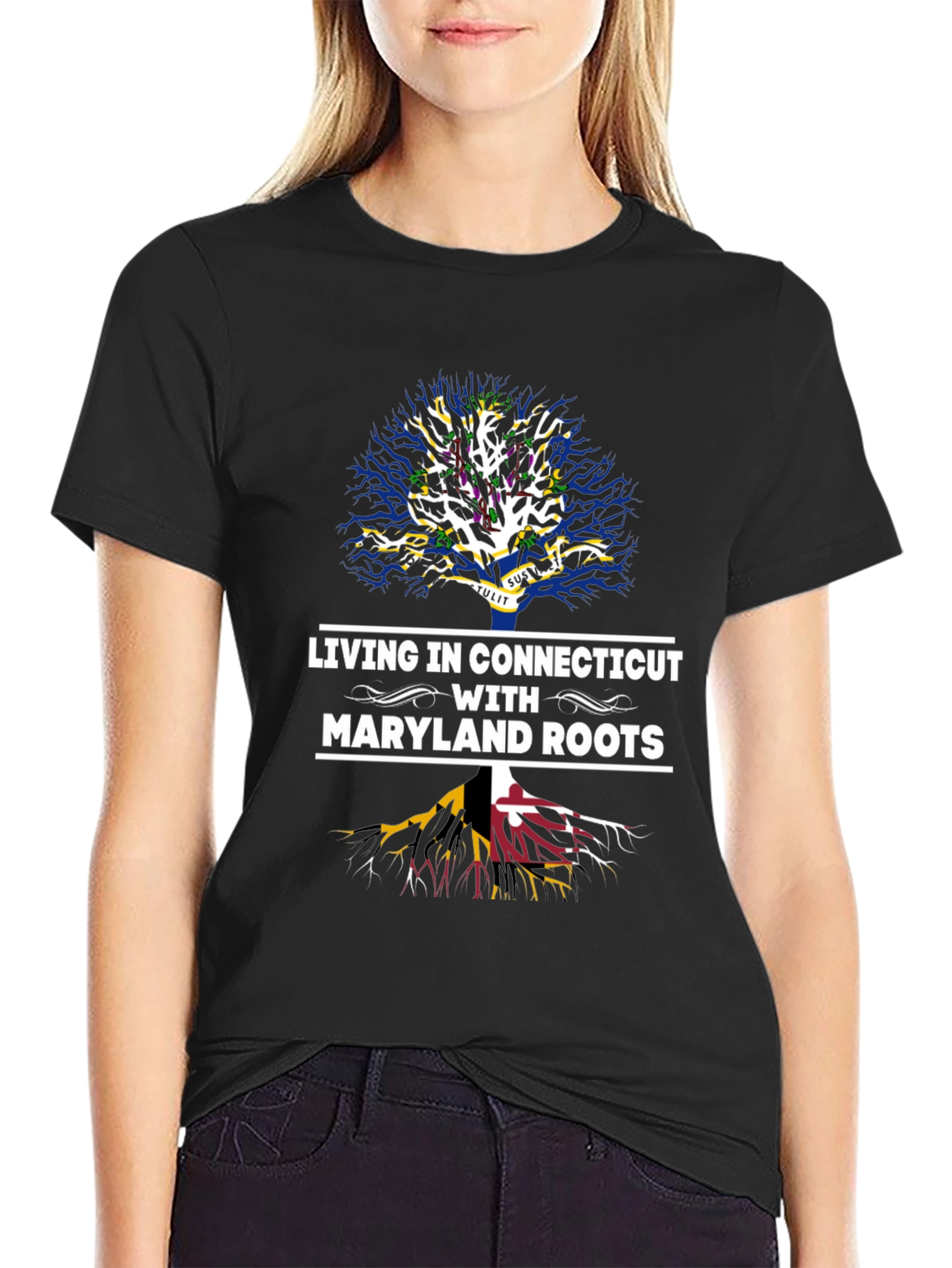 Connecticut Living Maryland Roots Tree T-Shirt