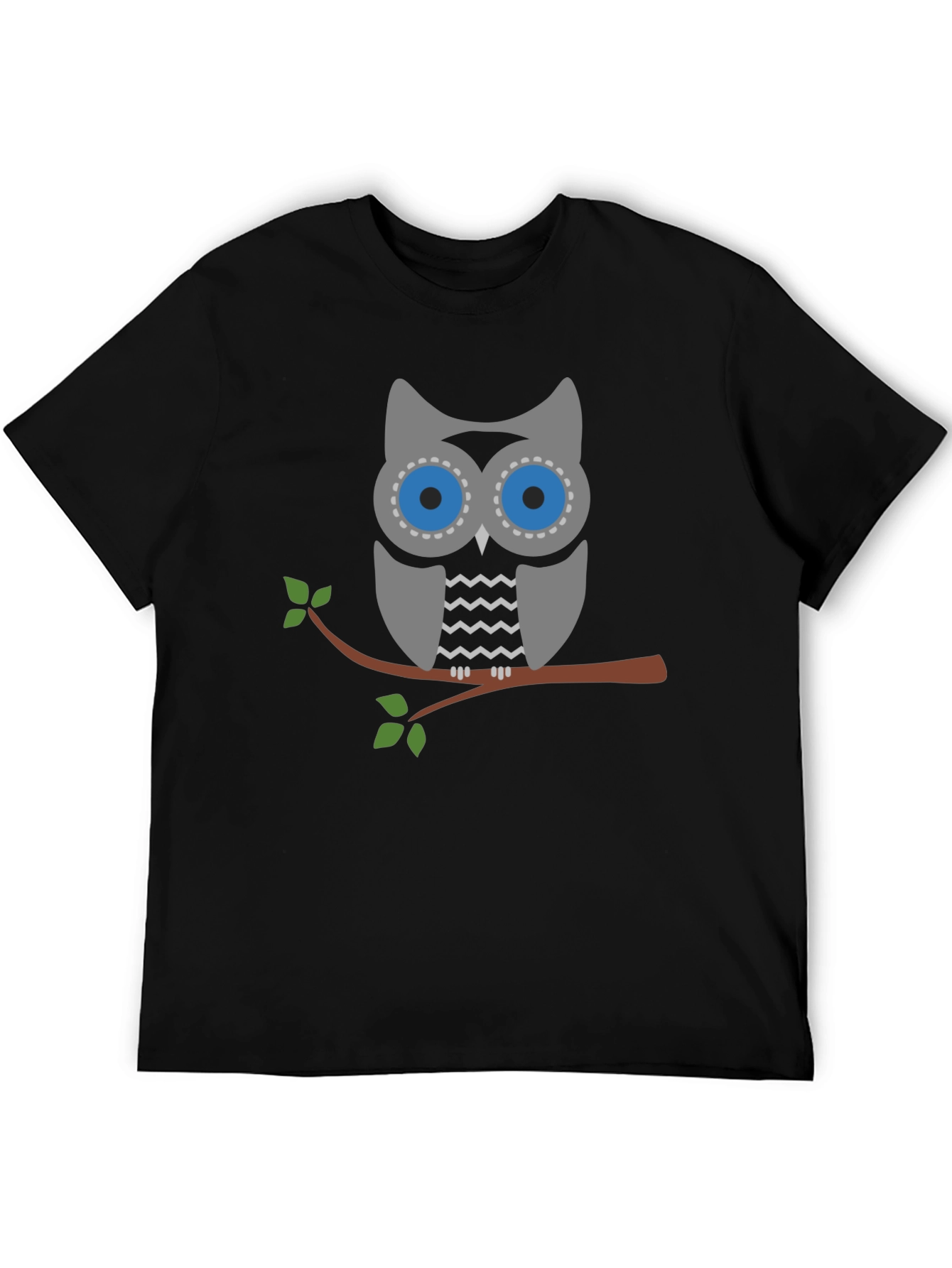 Owl Graphic Print T-Shirt - Stylish Casual Tee