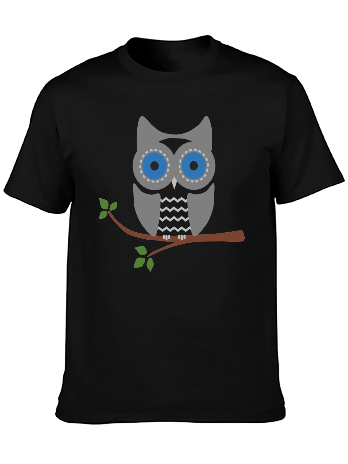 Owl Graphic Print T-Shirt - Stylish Casual Tee
