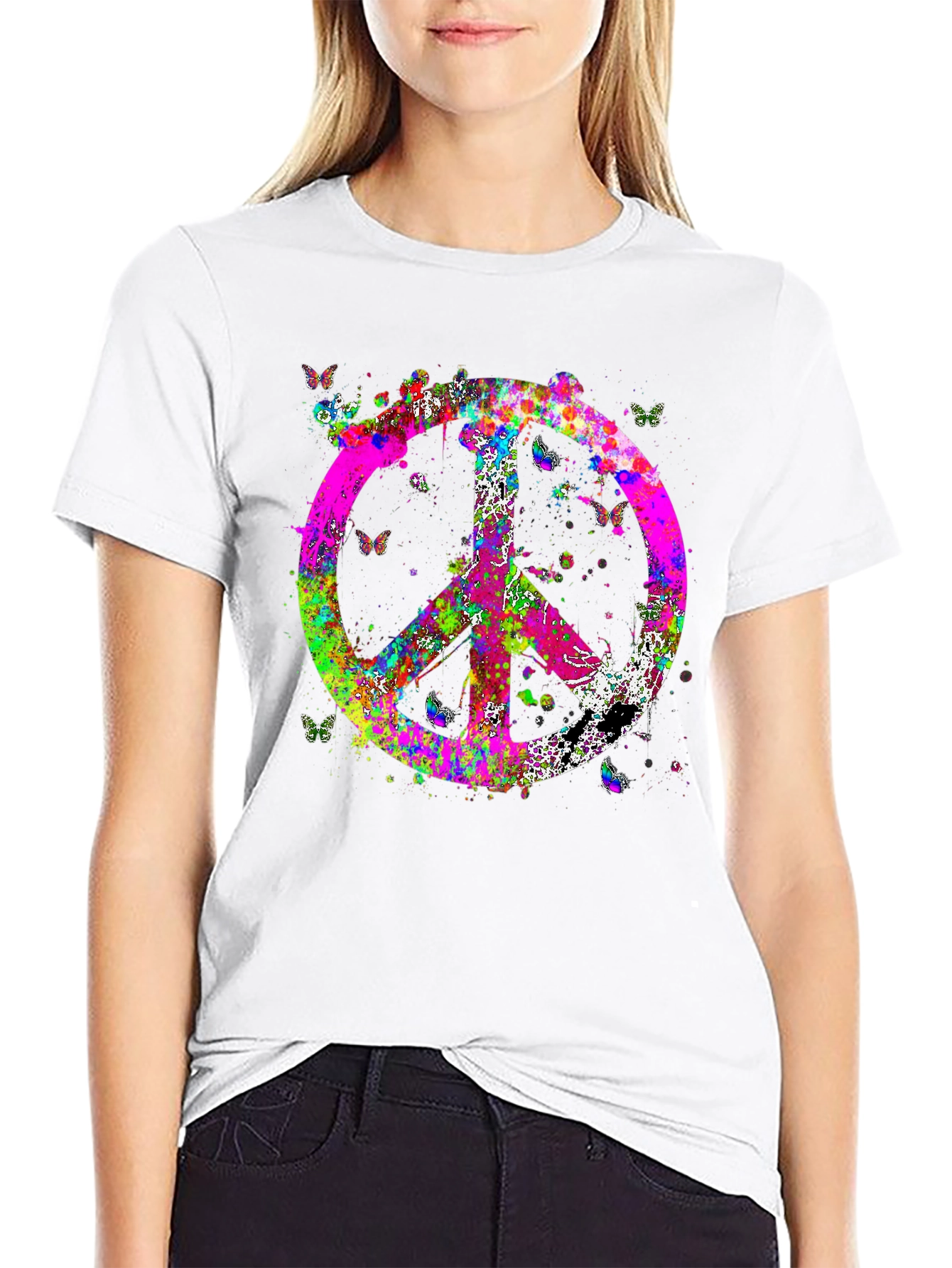 Colorful Peace Sign T-Shirt