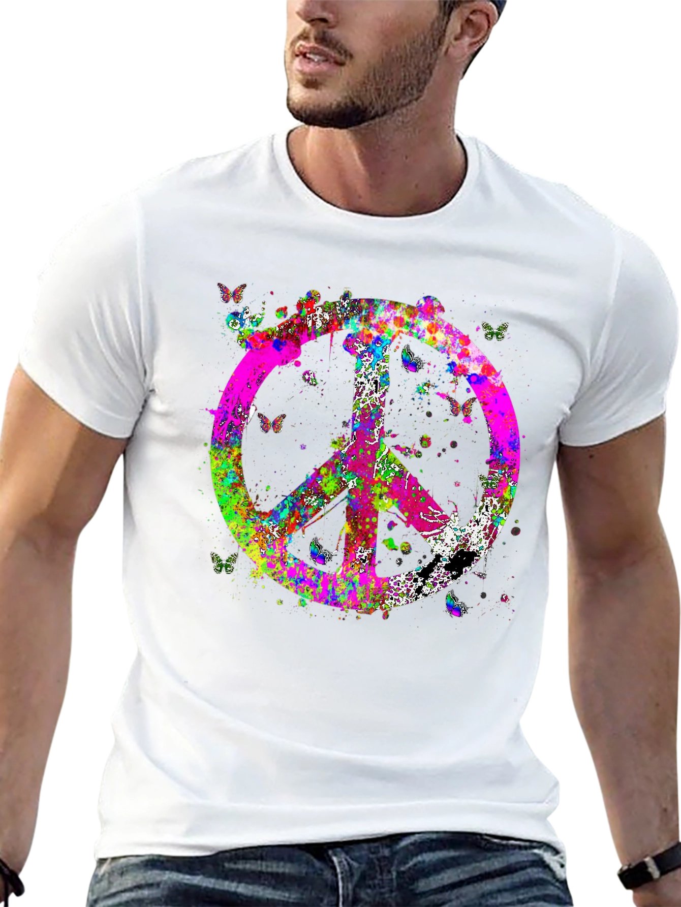 Colorful Peace Sign T-Shirt