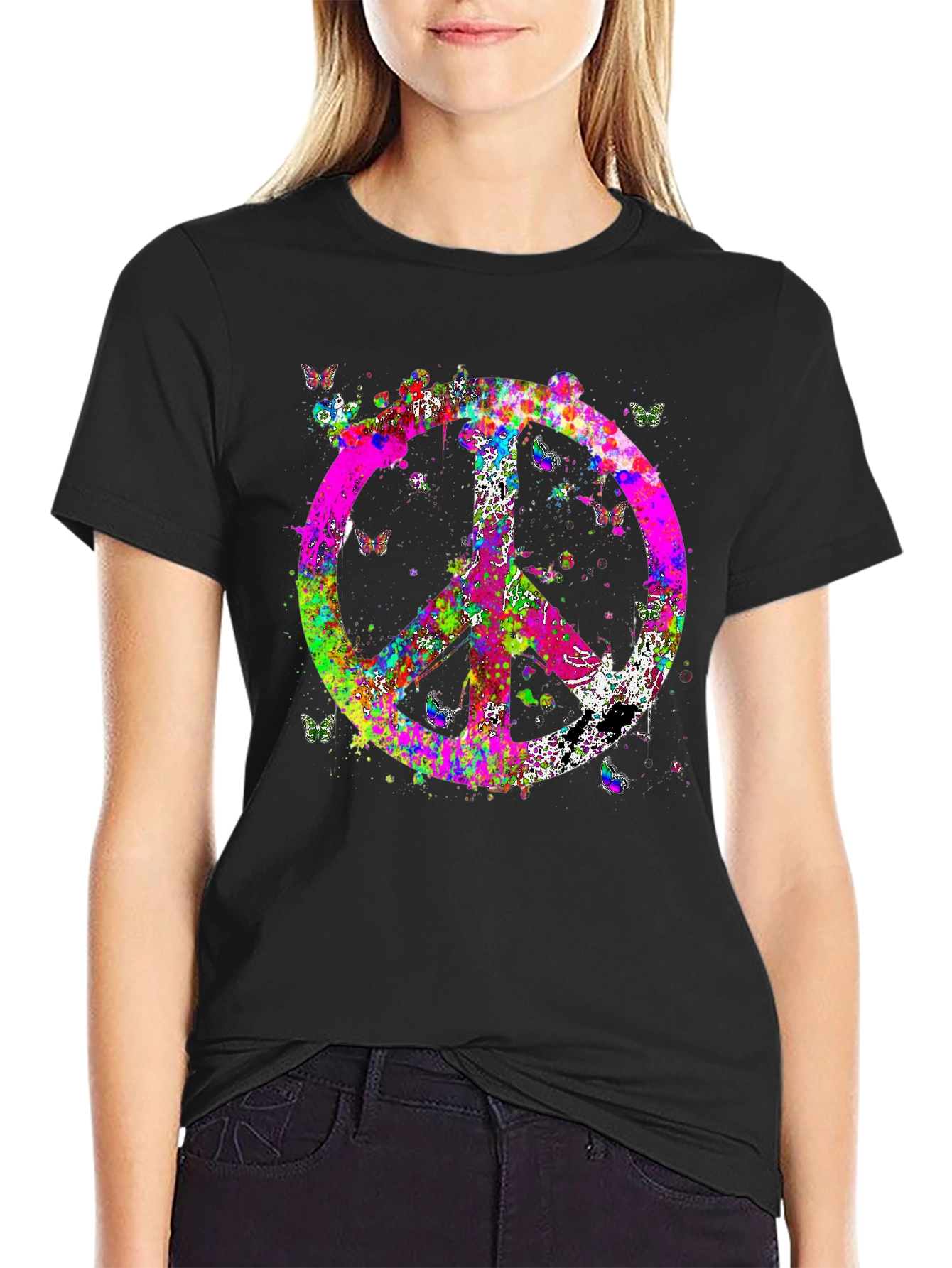 Colorful Peace Sign T-Shirt
