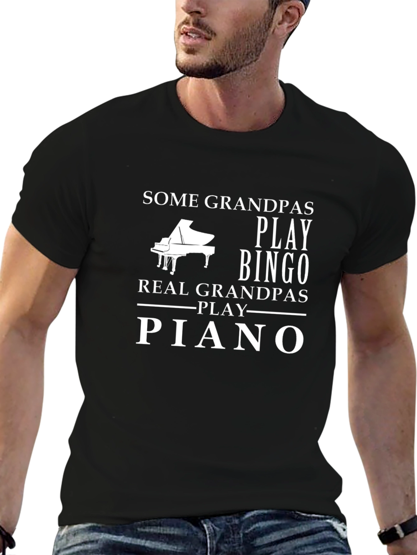 Grandpa Piano T-Shirt