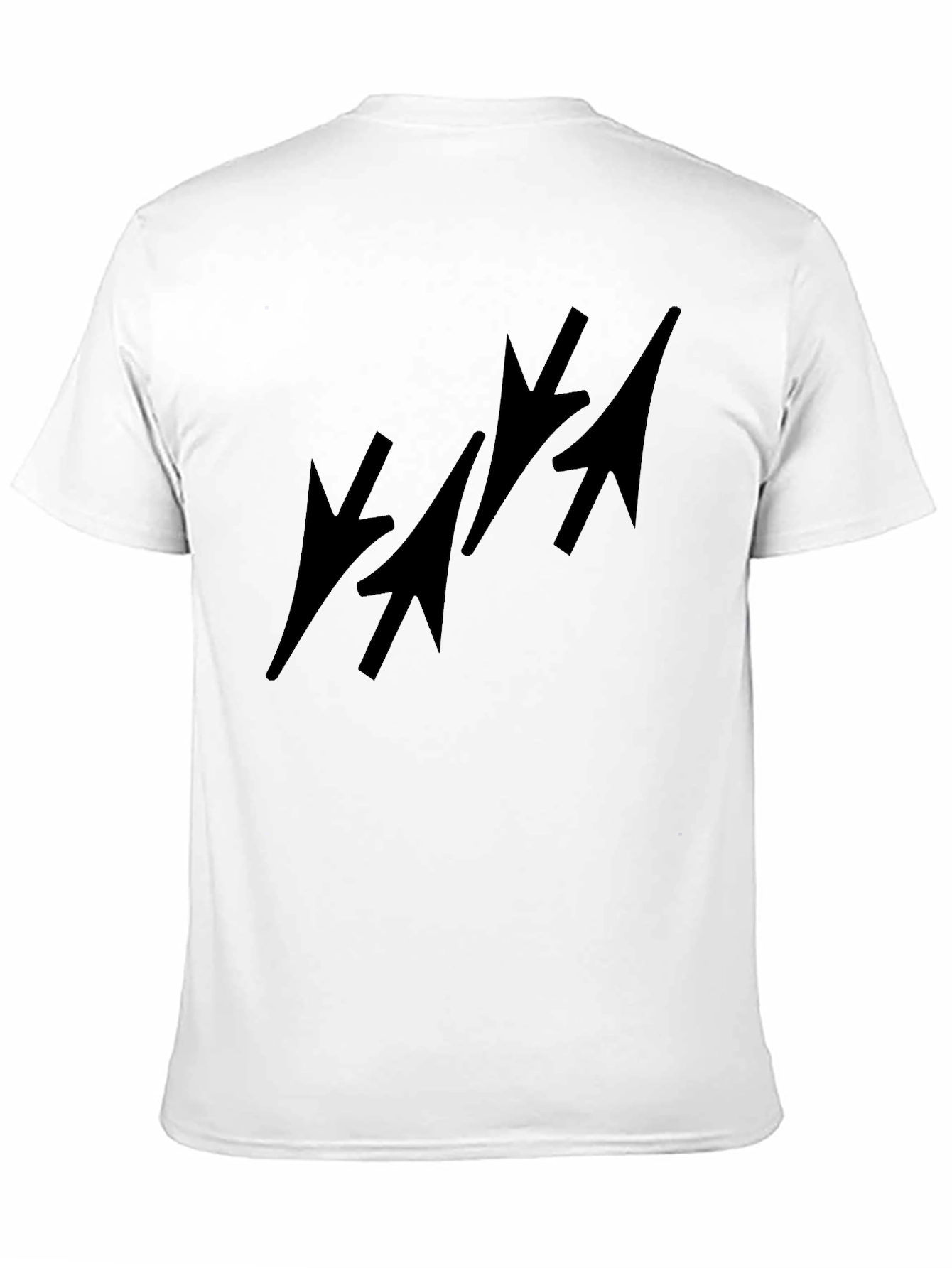 Mens Black T-Shirt with Arrow Design