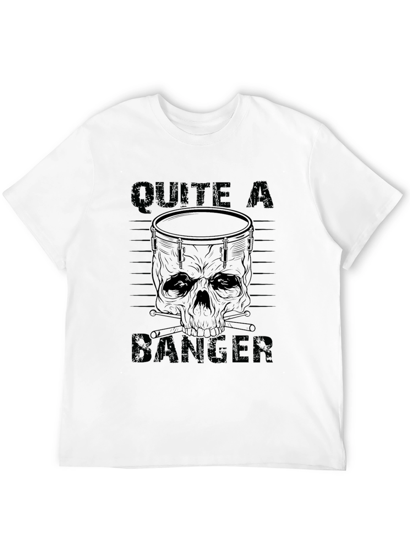 Quite a Banger T-Shirt - Skull Drum Graphic