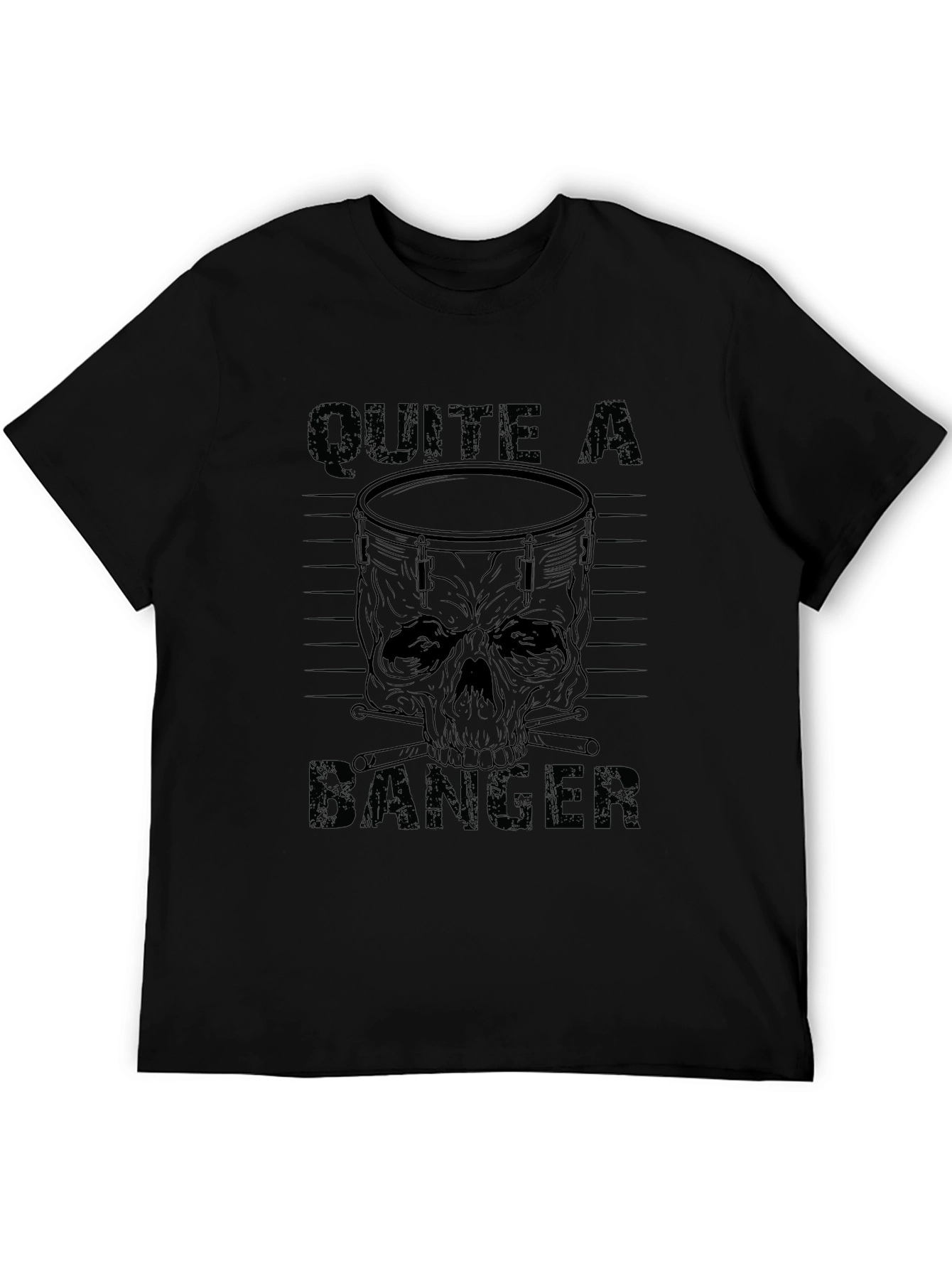 Quite a Banger T-Shirt - Skull Drum Graphic