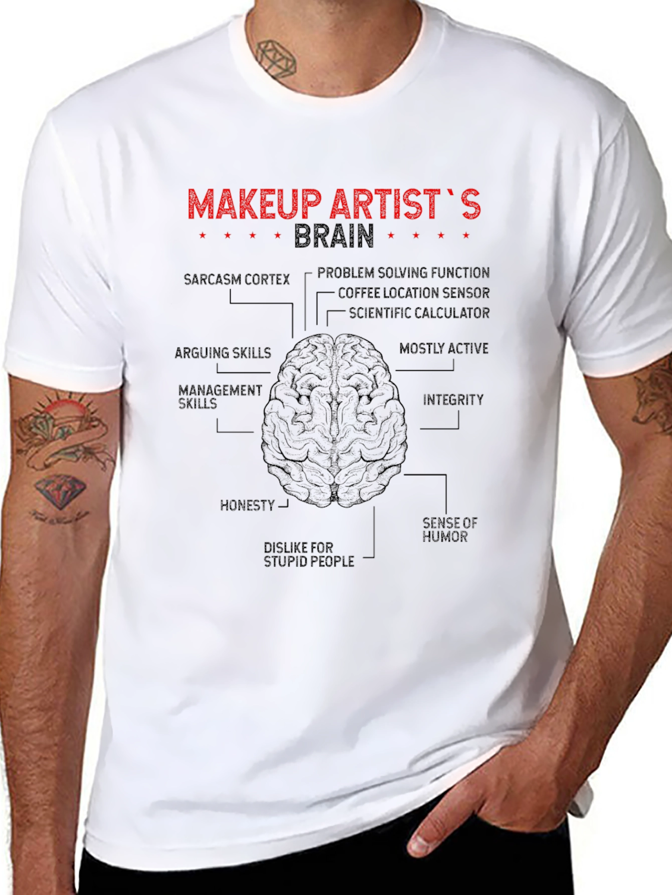 Makeup Artists Brain T-Shirt