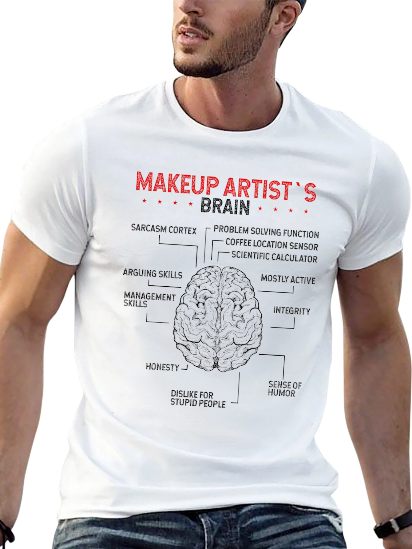 Makeup Artists Brain T-Shirt