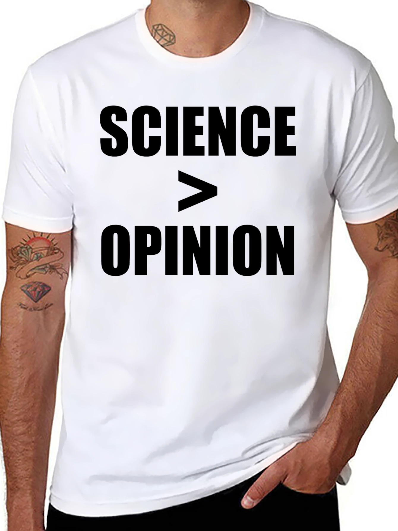 Science Over Opinion Statement T-Shirt