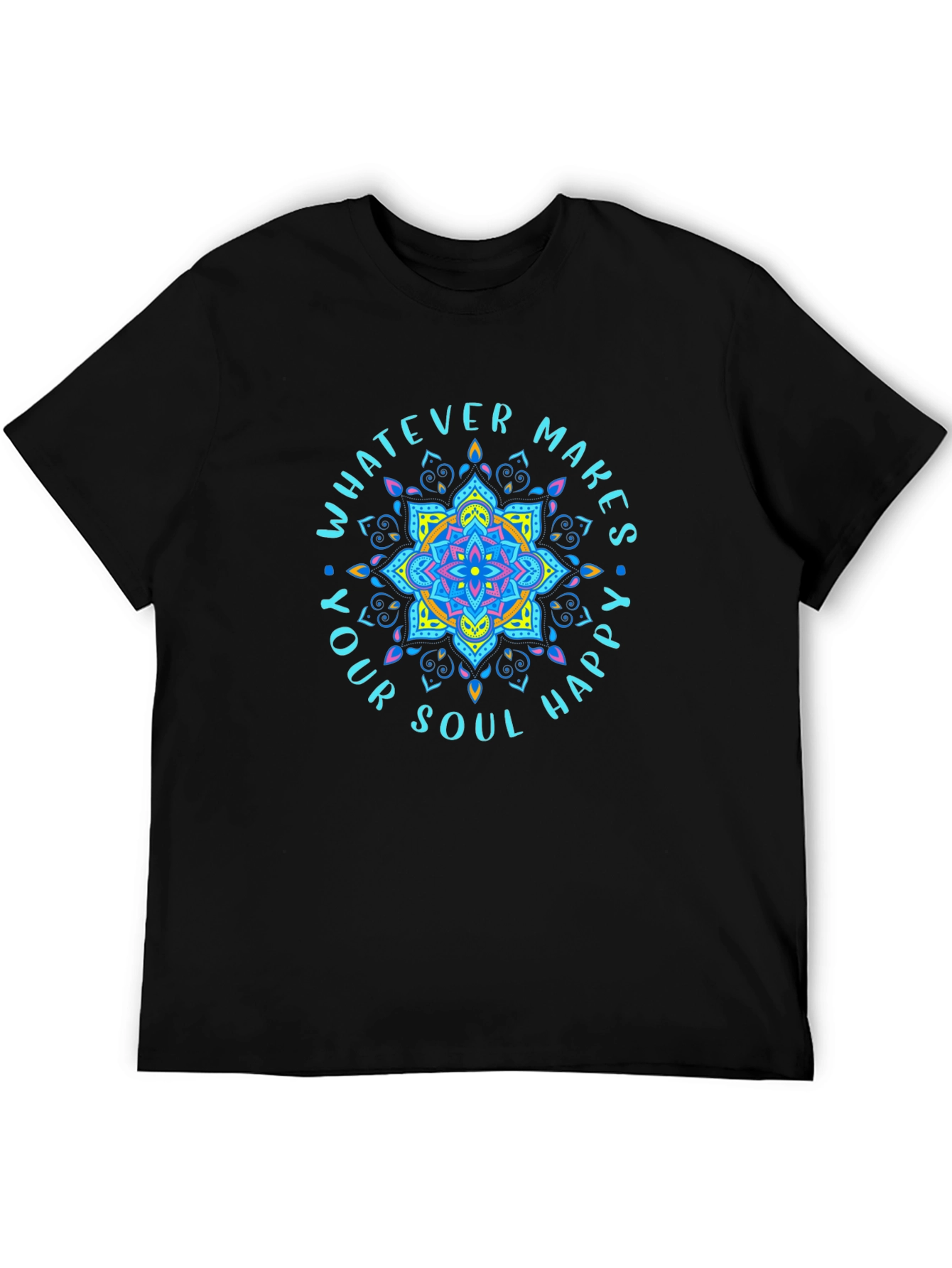 Soul Happy Black T-Shirt