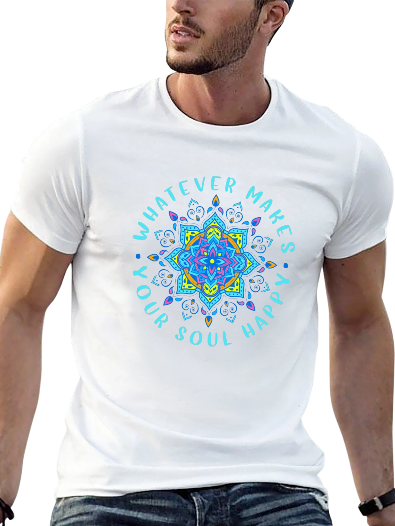 Soul Happy Black T-Shirt
