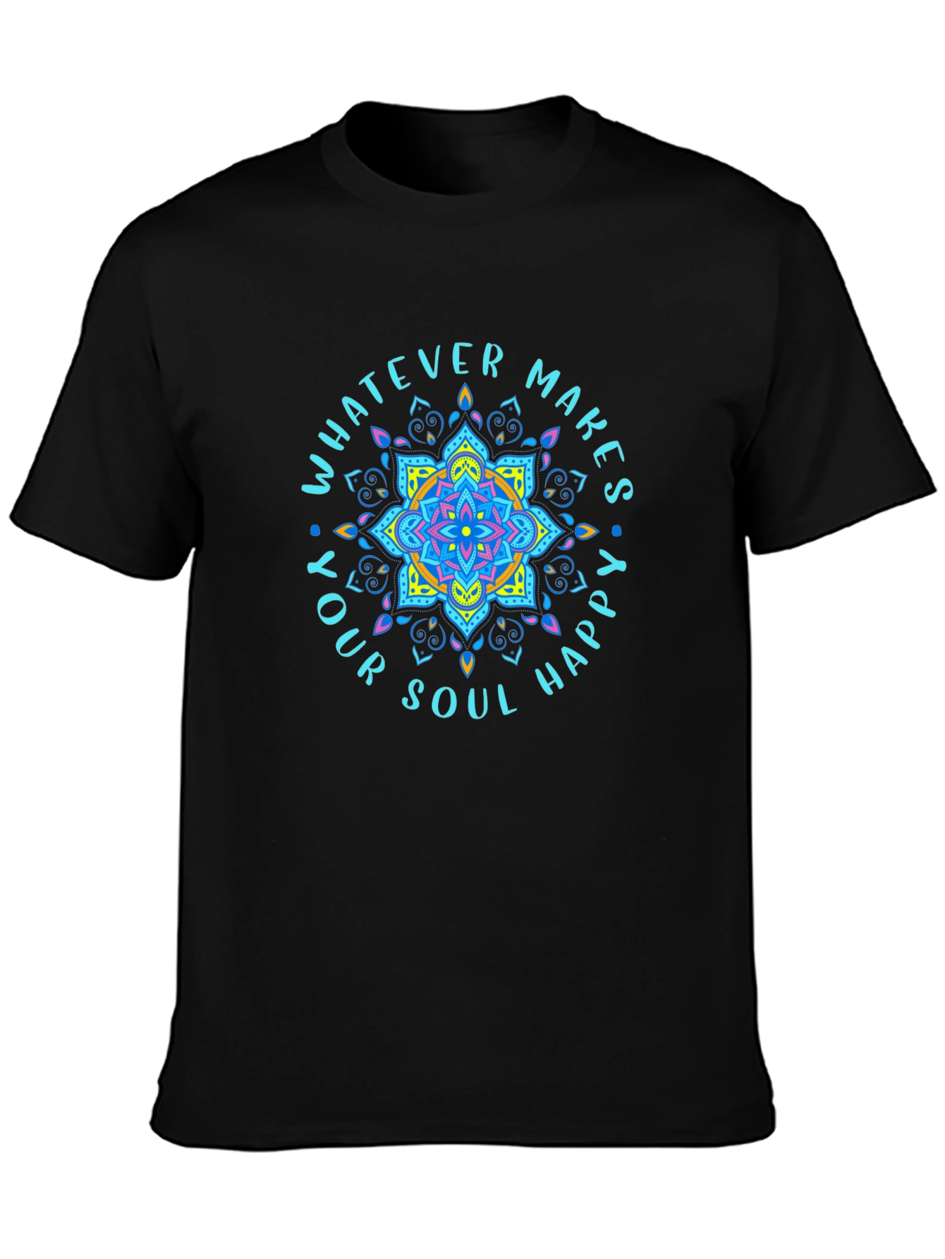 Soul Happy Black T-Shirt