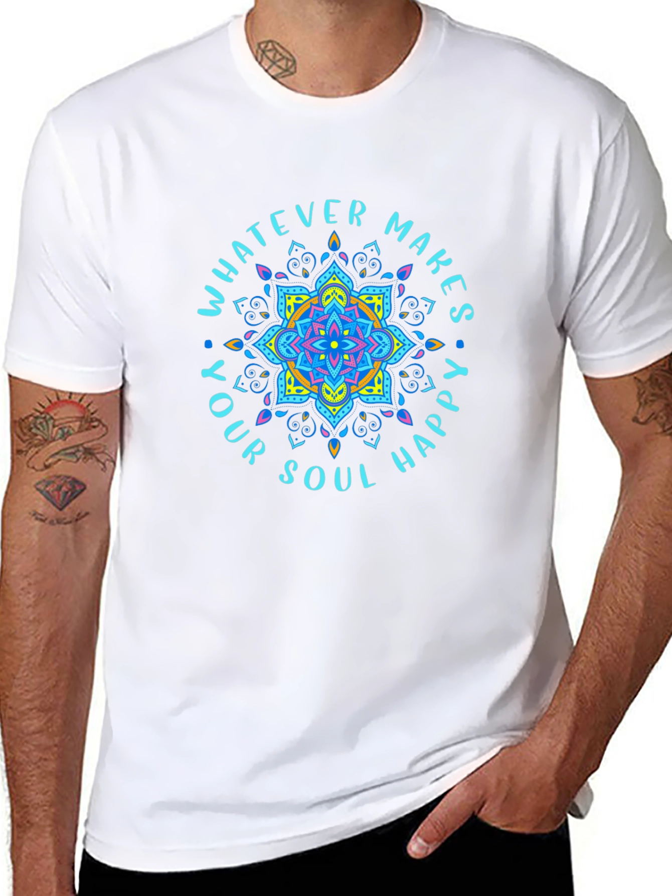 Soul Happy Black T-Shirt
