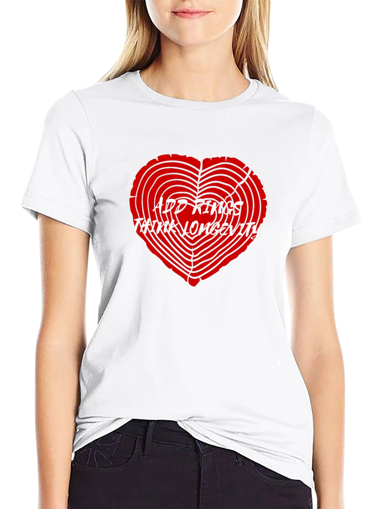 Add Rings Think Longevity Black T-Shirt