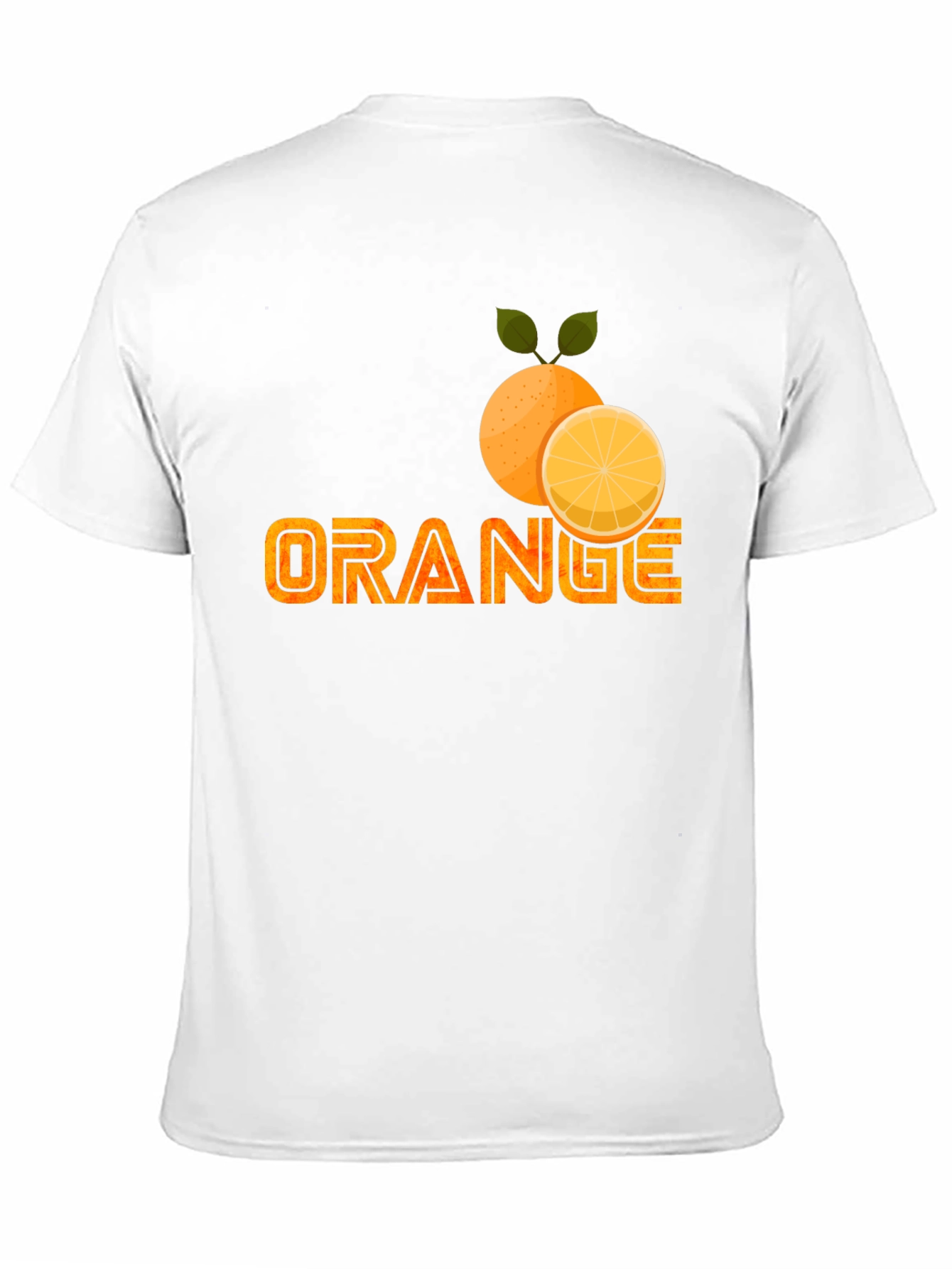 Orange Fruit Graphic Print T-Shirt