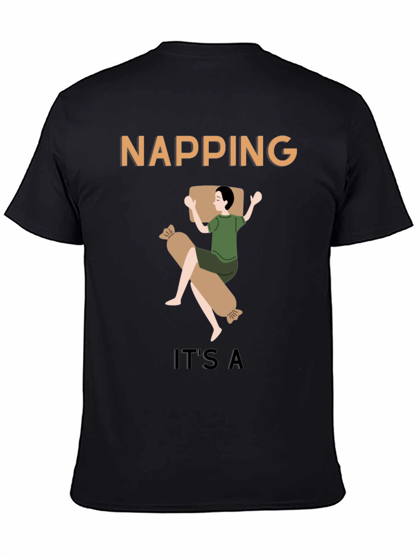 Napping Graphic T-Shirt - Mens Casual Tee