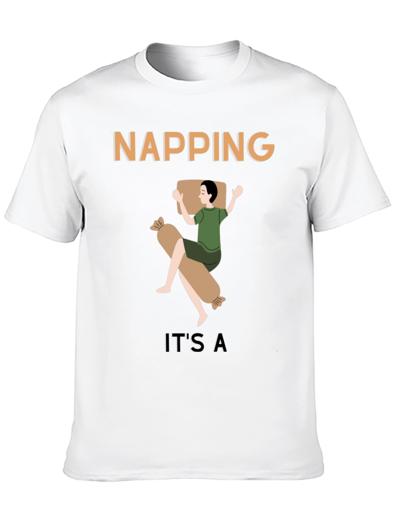 Napping Graphic T-Shirt - Mens Casual Tee